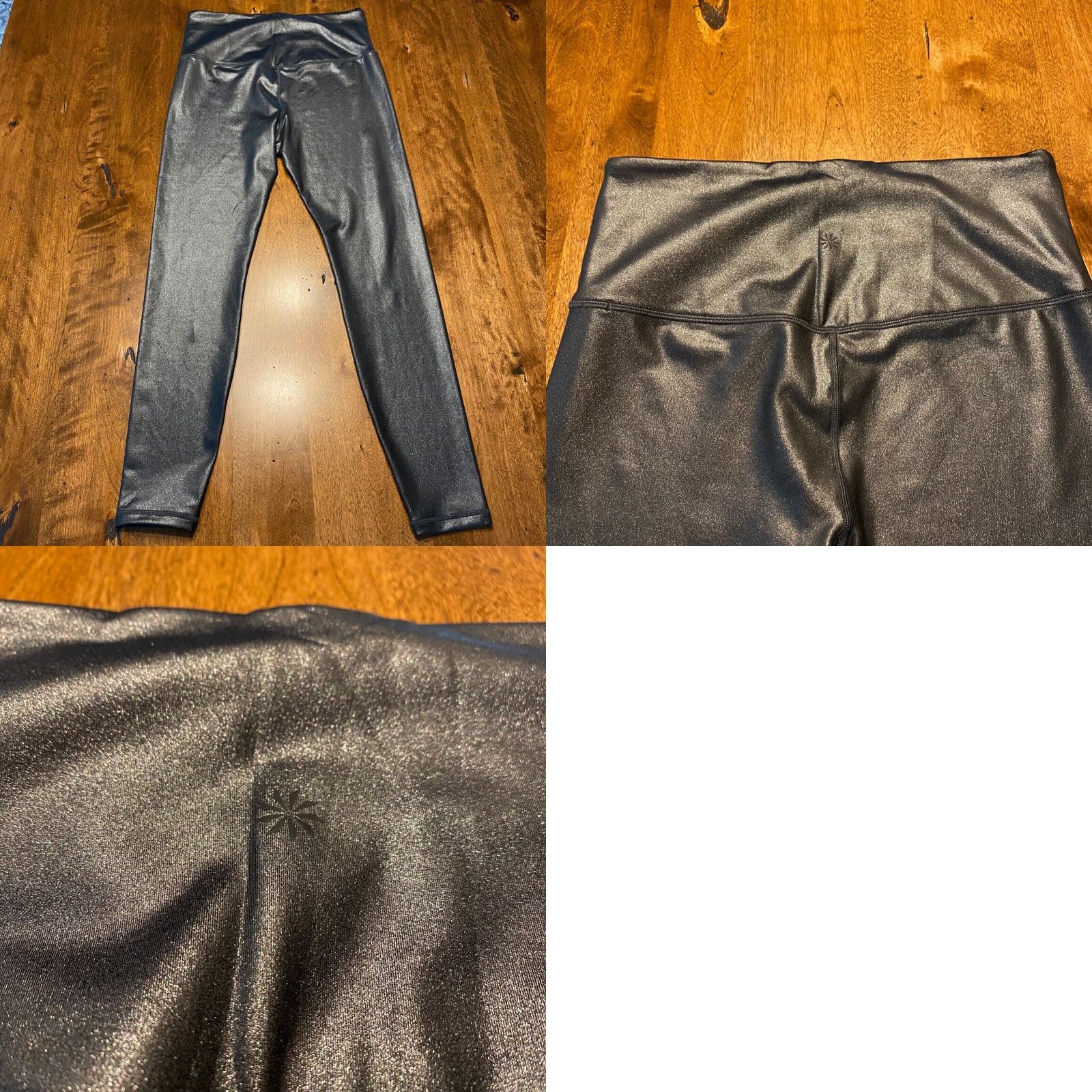 Athleta Athleta Leggings Womens M Gray Elation Ultra High Rise Tight Pants Sparkle Gloss Size 32" / US 10 / IT 46 - 8 Thumbnail