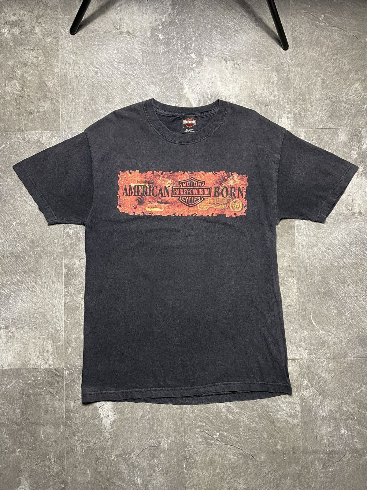 Harley Davidson Harley Davidson Vintage American Born Scotland Edinburgh Size US L / EU 52-54 / 3 - 1 Thumbnail