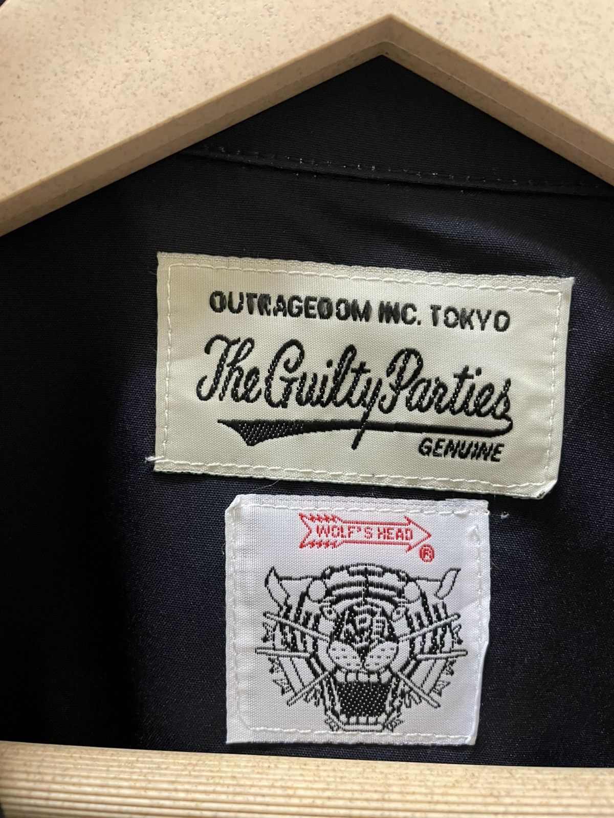 Wacko Maria Wacko Maria The Guilty Parties Wolf's Head Devil Rayon Shirt Size US L / EU 52-54 / 3 - 7 Thumbnail
