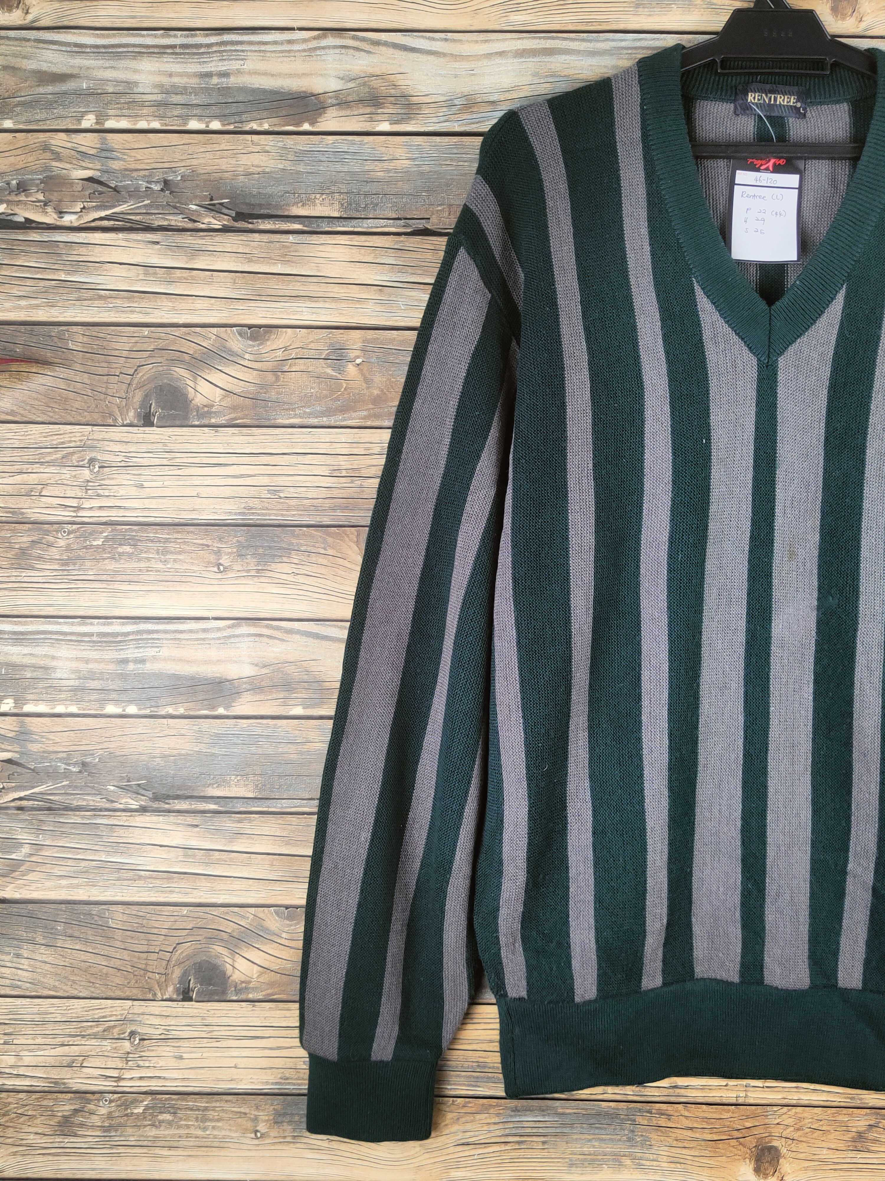Japanese Brand DL Rentree Green Knitwear Sweatshirts #46-120 Size US L / EU 52-54 / 3 - 3 Thumbnail