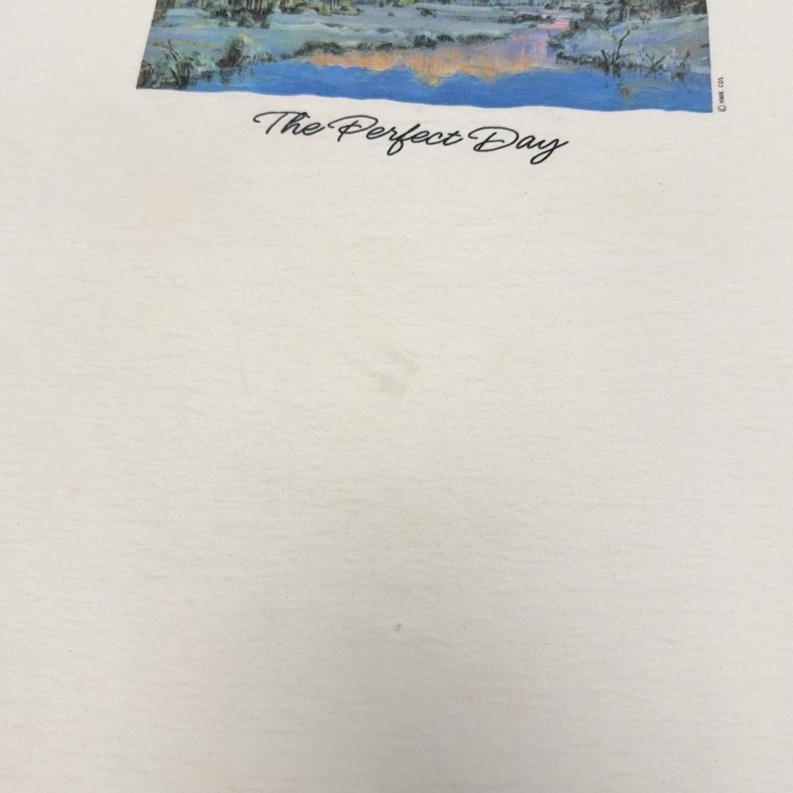 Vintage VIntage The Perfect Day Nature T Shirt White Short Sleeve Size US XL / EU 56 / 4 - 8 Thumbnail