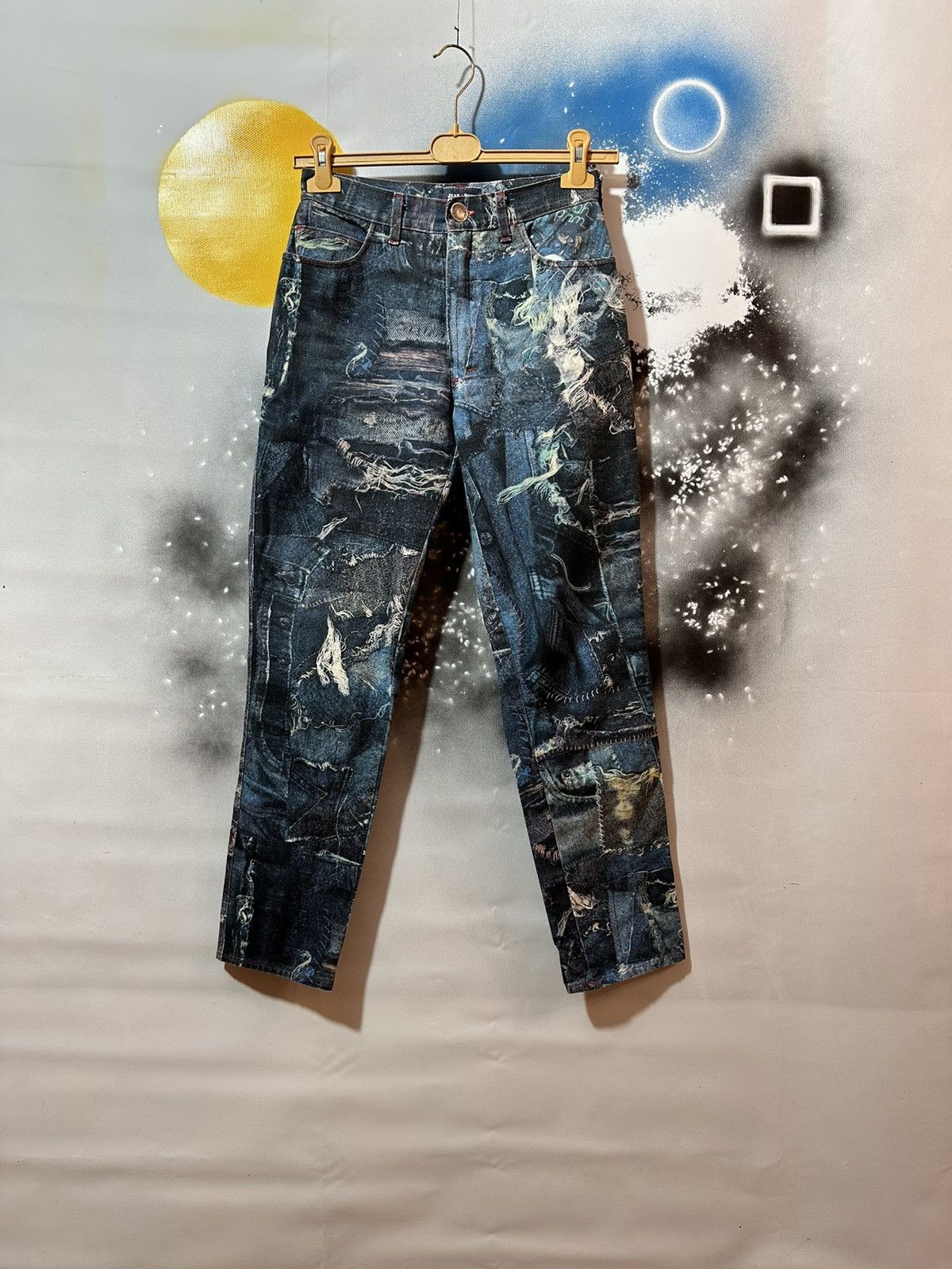 Japanese Brand × Jean Paul Gaultier 🩸RARE CRAZY🩸 Jean Paul Gaultier Insane Jeans Pants Size 27" / US 4 / IT 40 - 4 Thumbnail