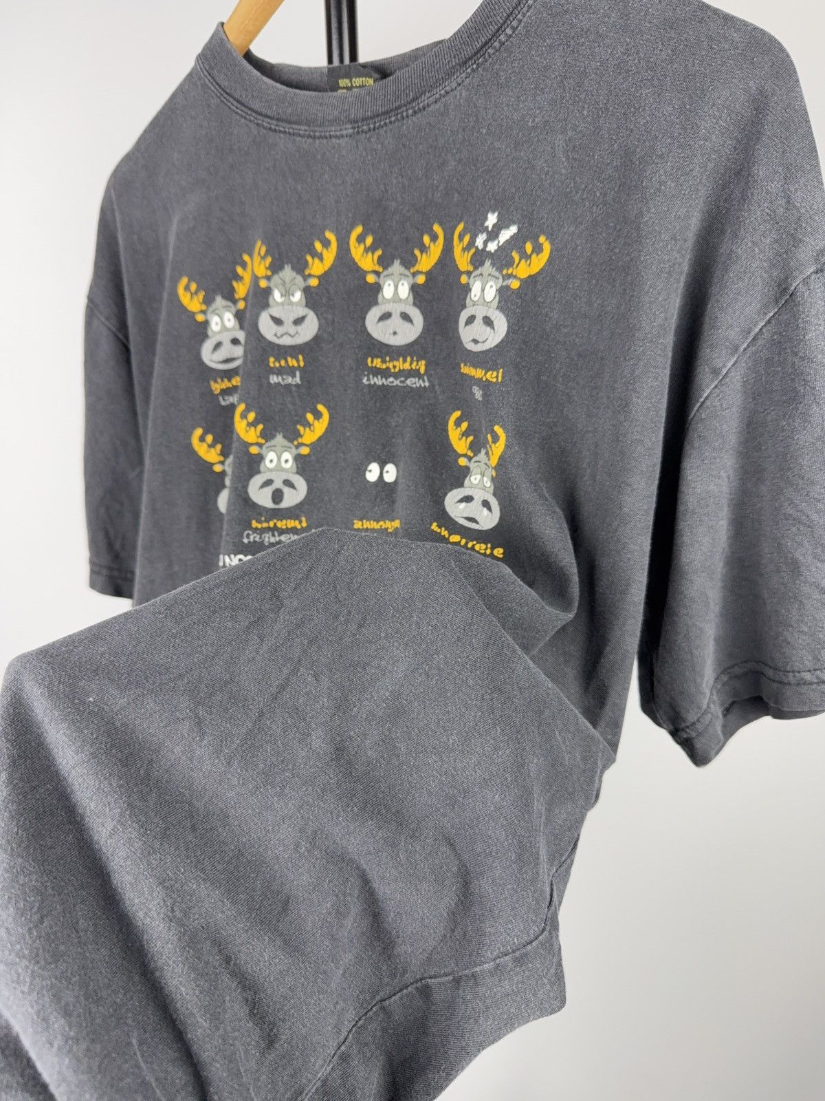 Vintage 90s Vintage Norwegian Moose Graphic T-Shirt Funny XL Y2K Size US L / EU 52-54 / 3 - 7 Thumbnail
