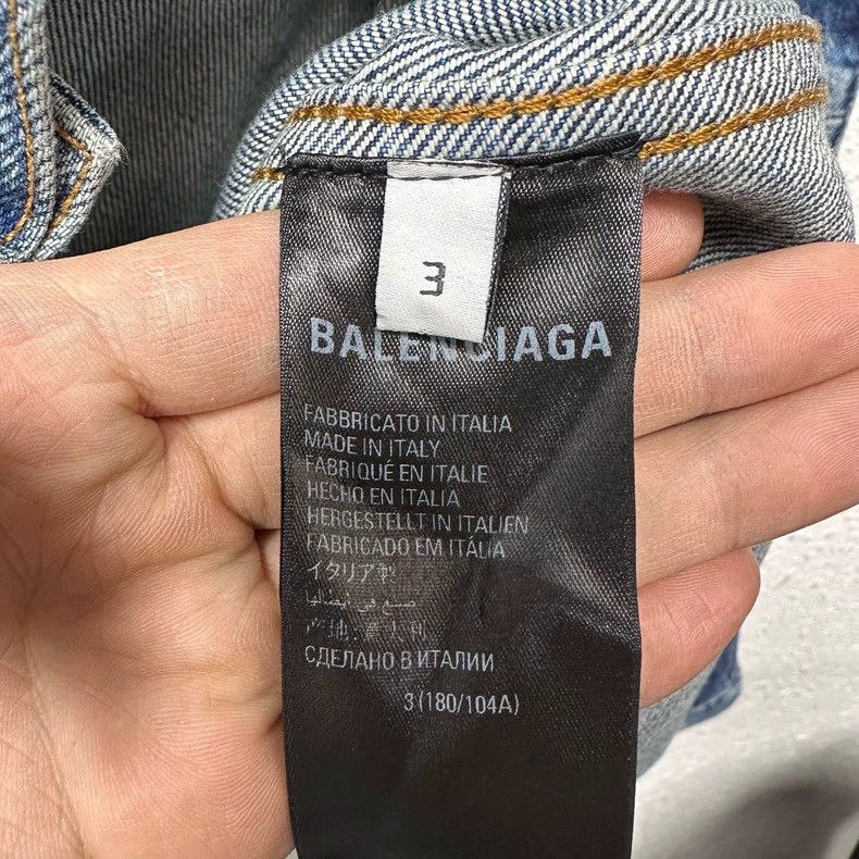 Balenciaga Balenciaga Destroy graffiti printed denim jacket Size US XS / EU 42 / 0 - 4 Thumbnail