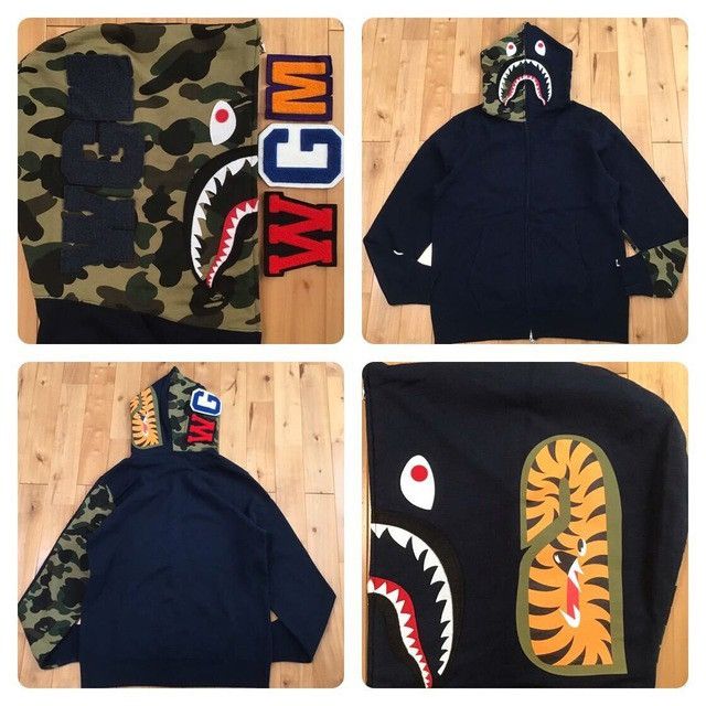 Bape × Nigo BAPE camo shark full zip hoodie a bathing ape NIGO Size US XL / EU 56 / 4 - 1 Thumbnail
