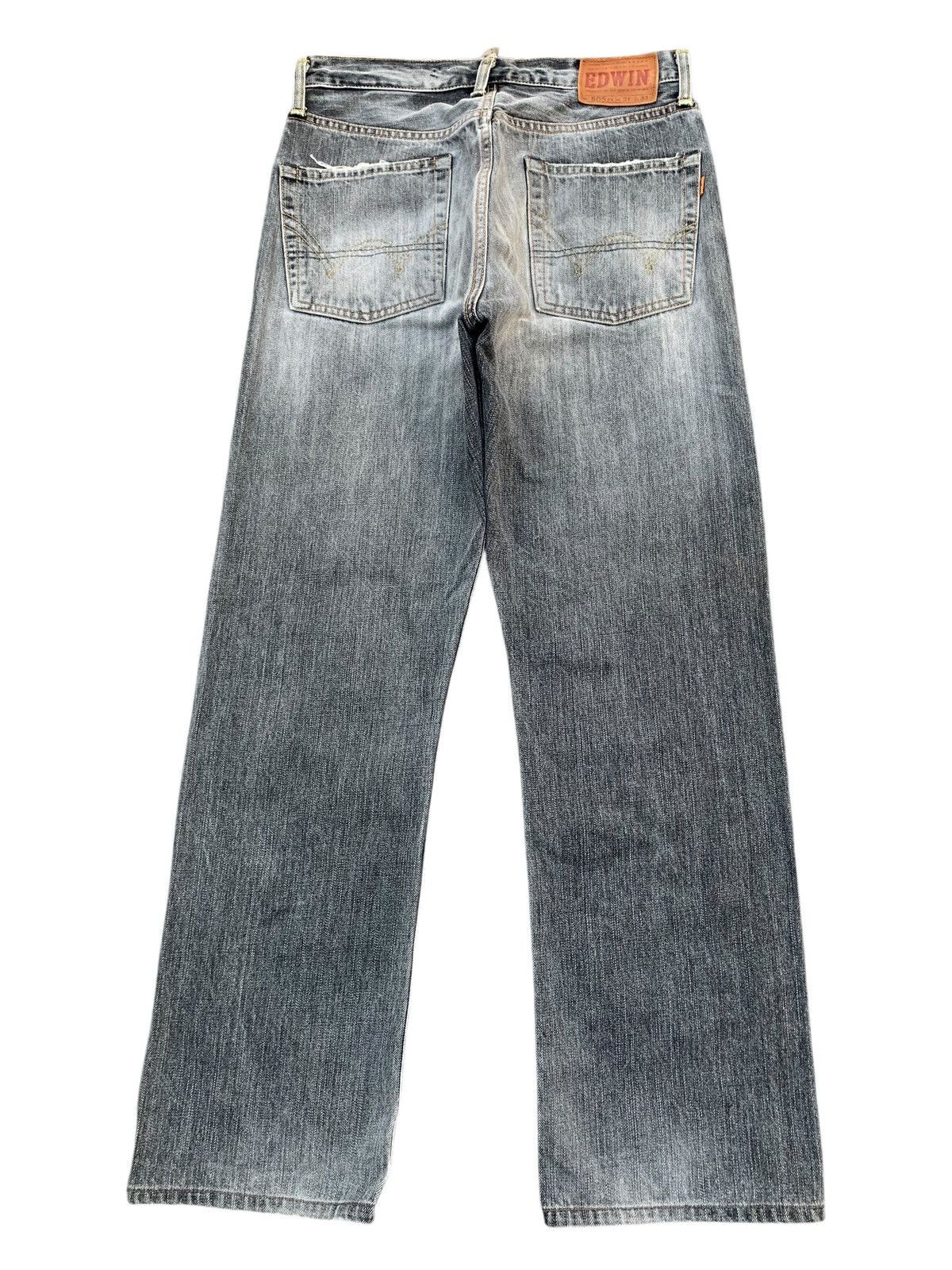 Edwin VINTAGE EDWIN 505zx SELVEDGE FADED & RUSTY DISTRESSED DENIM Size US 30 / EU 46 - 2 Thumbnail