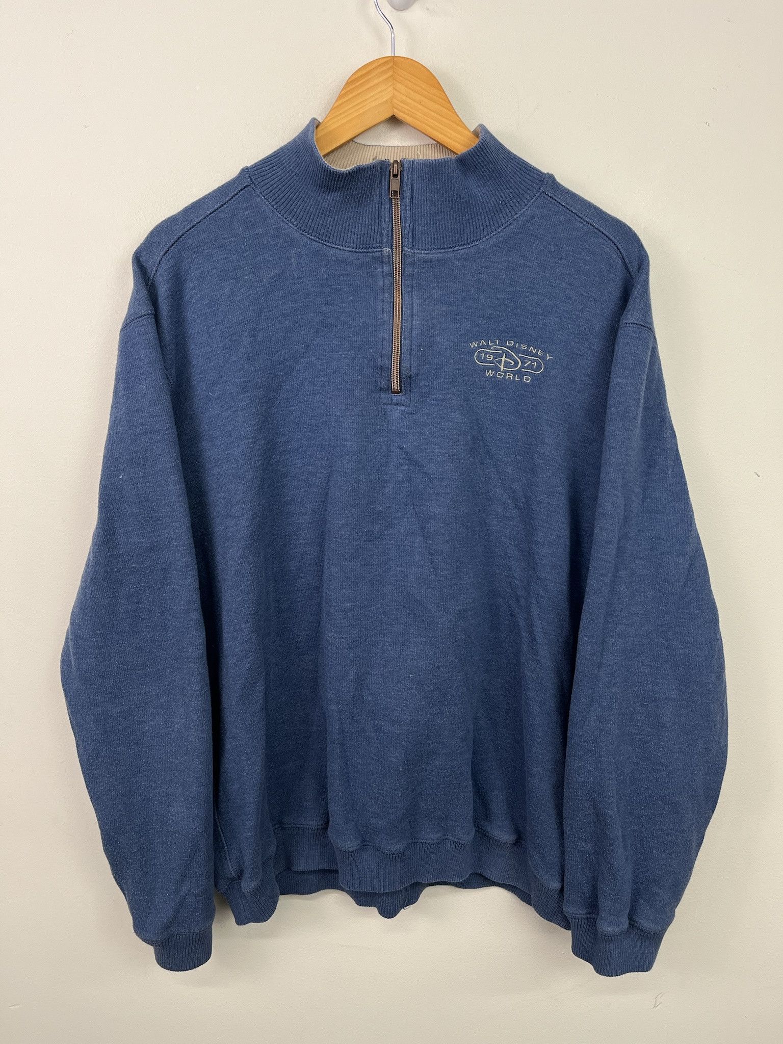 Vintage Vintage Y3K Walt Disney World Quarterzip Sweatshirt Size XL Size US XL / EU 56 / 4 - 1 Thumbnail