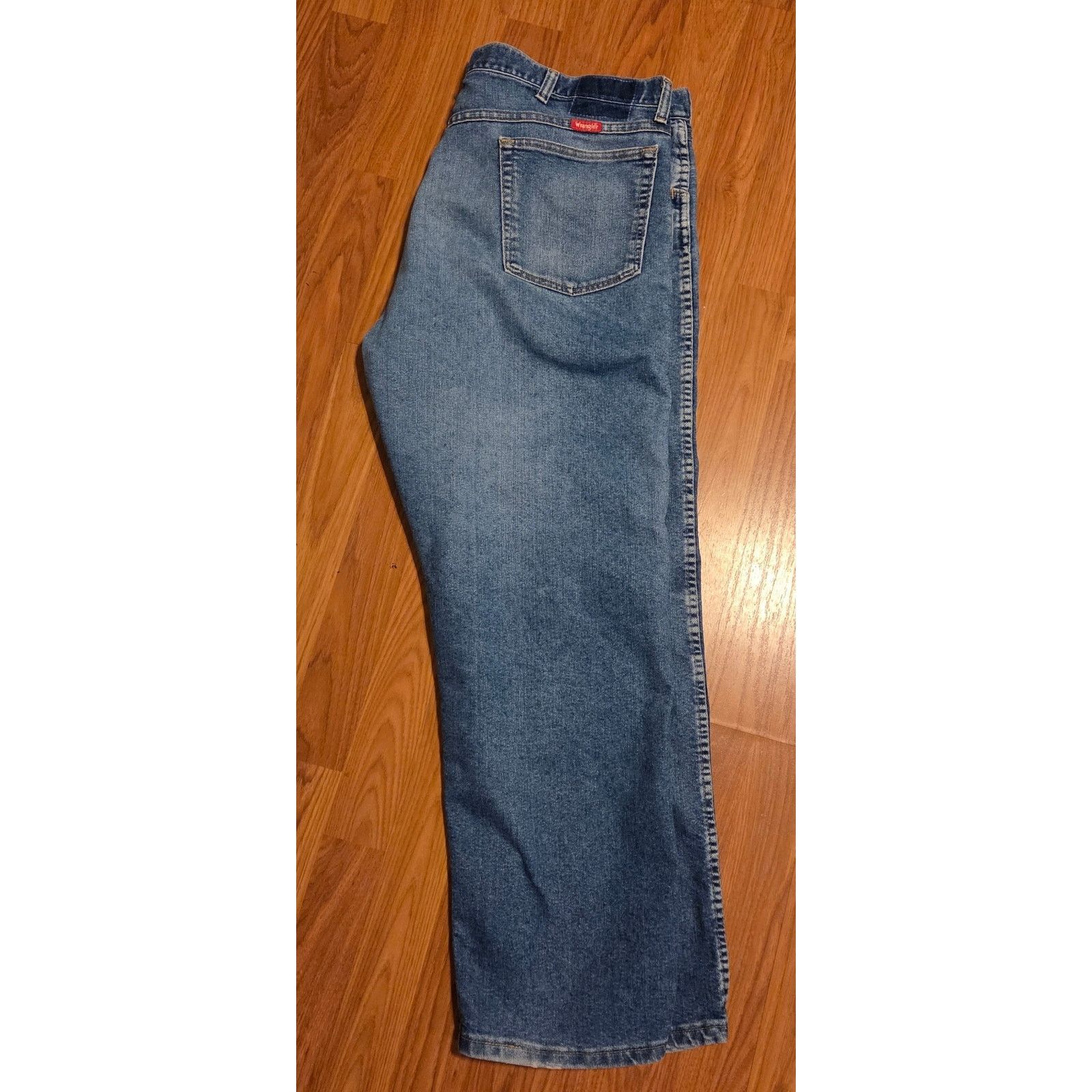 Wrangler Wrangler Acid Wash Blue Denim Jeans - Men's 40x30 Size US 40 / EU 56 - 2 Thumbnail