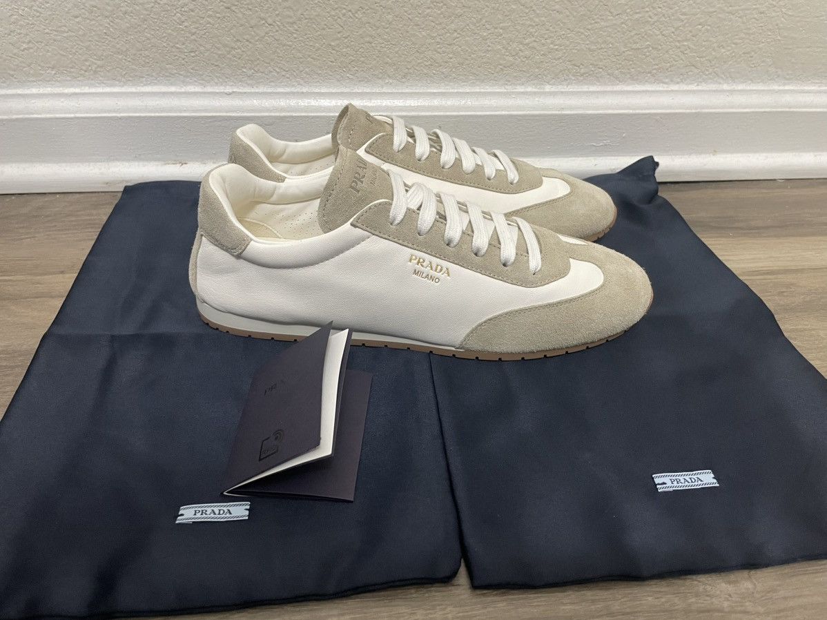 Prada Prada leather “GAT” sneakers Size US 10 / IT 40 - 1 Thumbnail