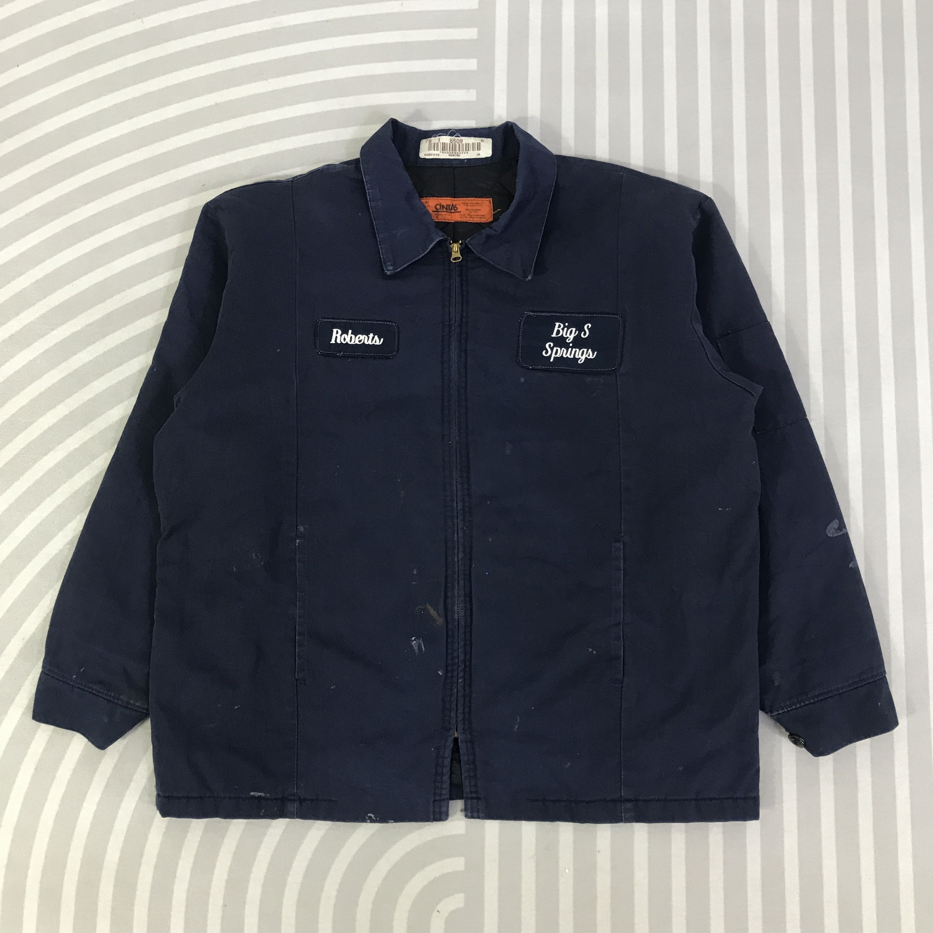 Cintas Vintage Roberts Cintas Workers uniform Jacket K126B11 Size US L / EU 52-54 / 3 - 1 Thumbnail