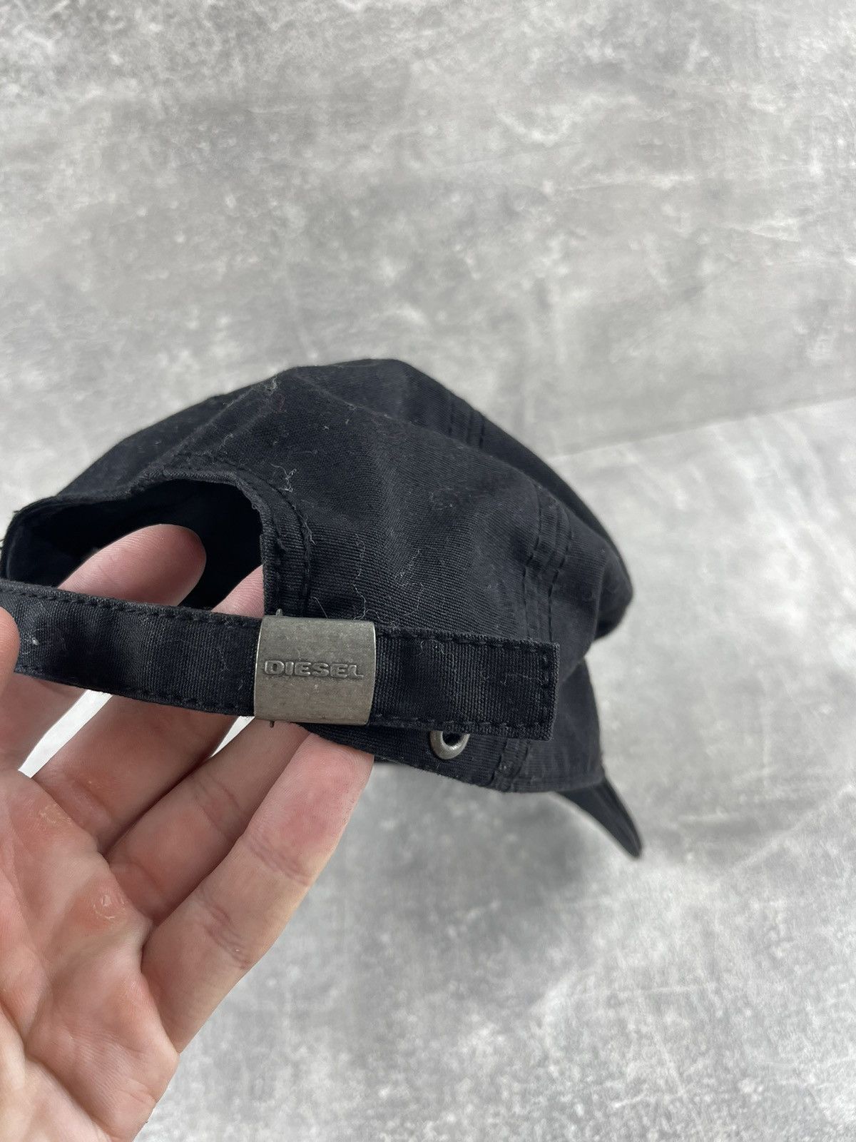 Diesel Diesel Black Baseball Cap Beaded Logo Embroidered Adjustable Size ONE SIZE - 5 Thumbnail