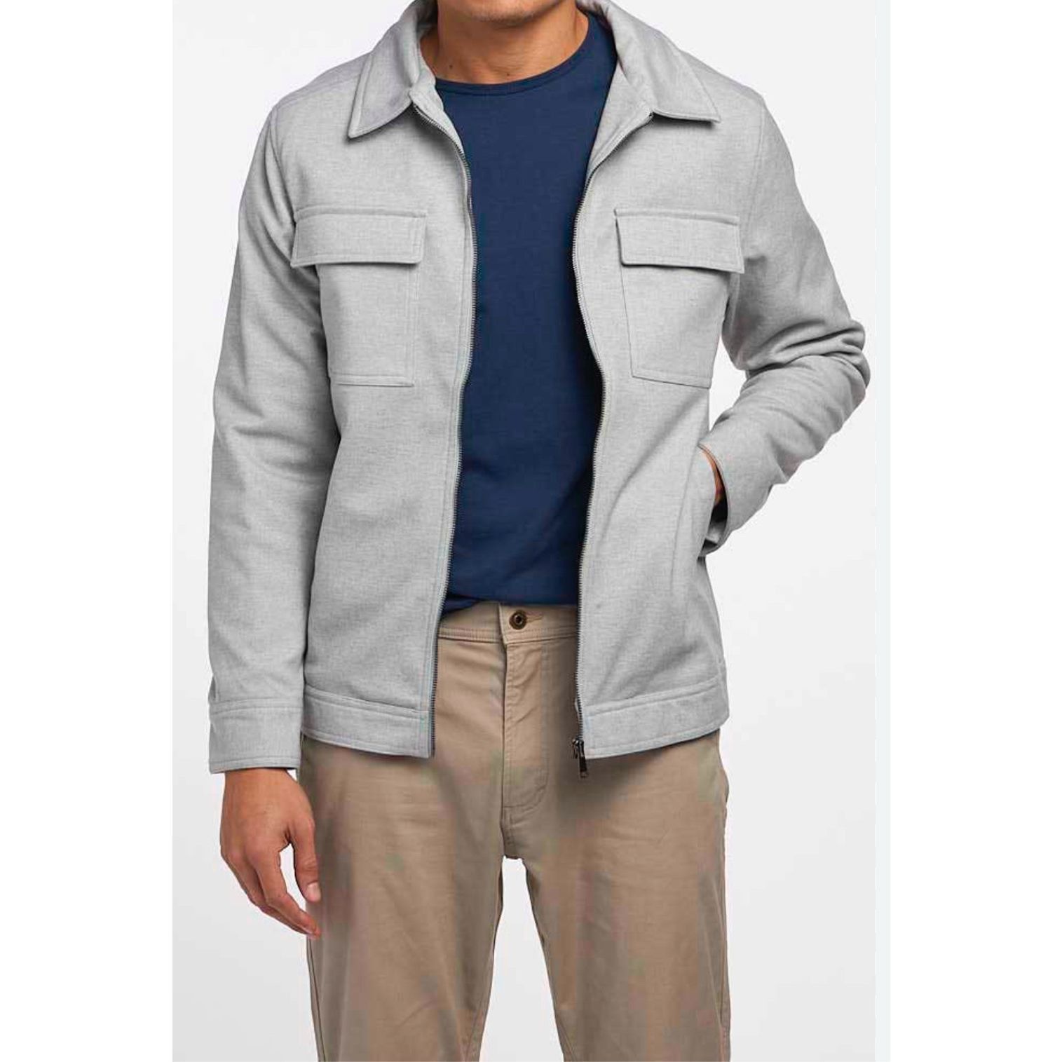 Other Belforte Black NWT light grey Adrian Jacket Bomper sz S Size US S / EU 44-46 / 1 - 1 Thumbnail