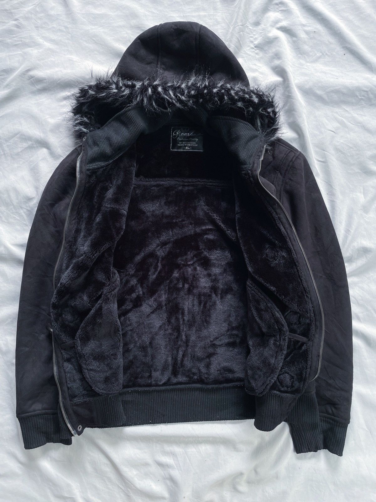 14th Addiction JAPANESE ROUSHATTE FAUX FUR ZIP JACKET Size US XL / EU 56 / 4 - 6 Thumbnail