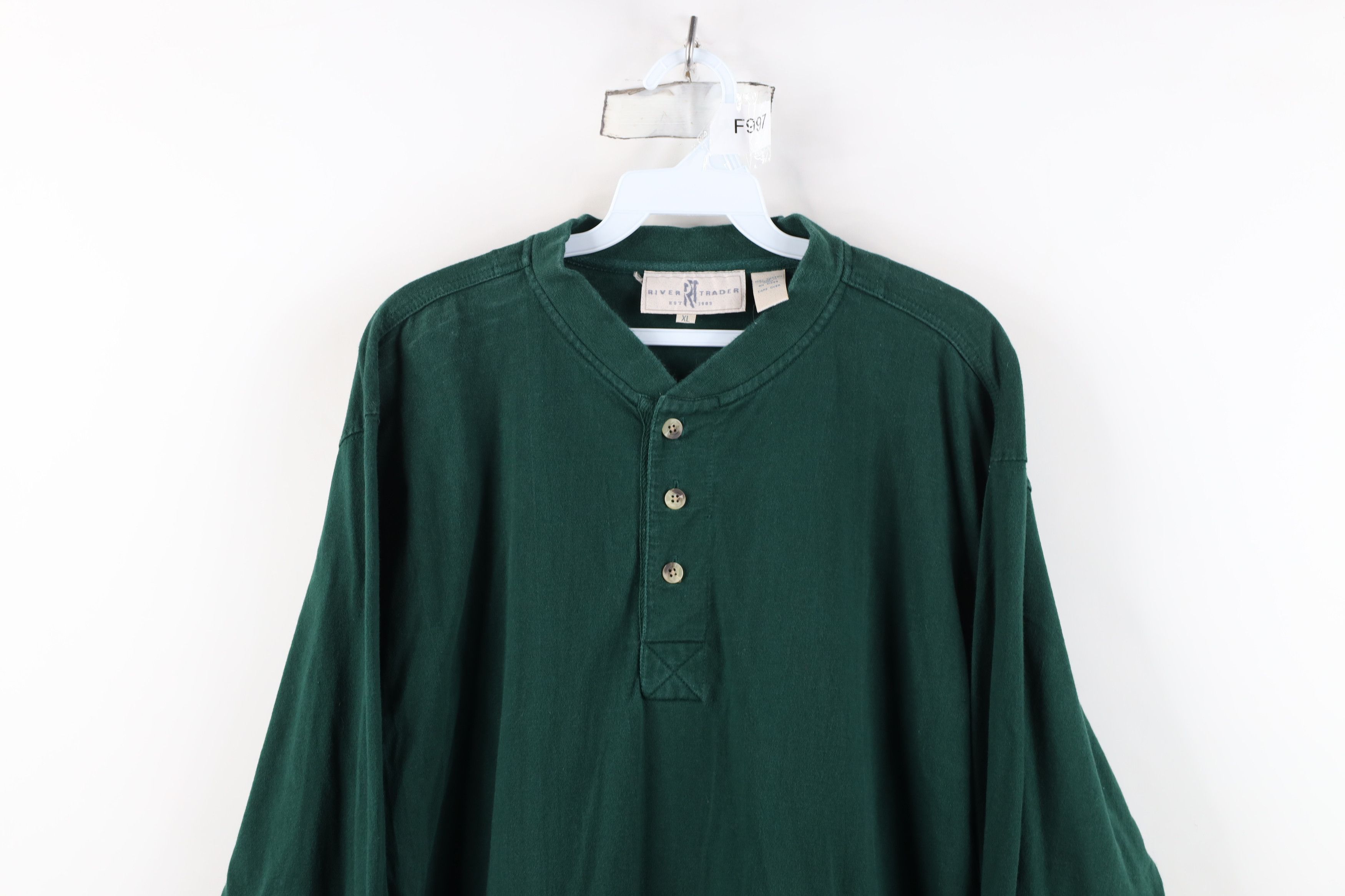 Vintage Vintage 90s Streetwear Heavyweight Long Sleeve T-Shirt Size US XL / EU 56 / 4 - 2 Thumbnail