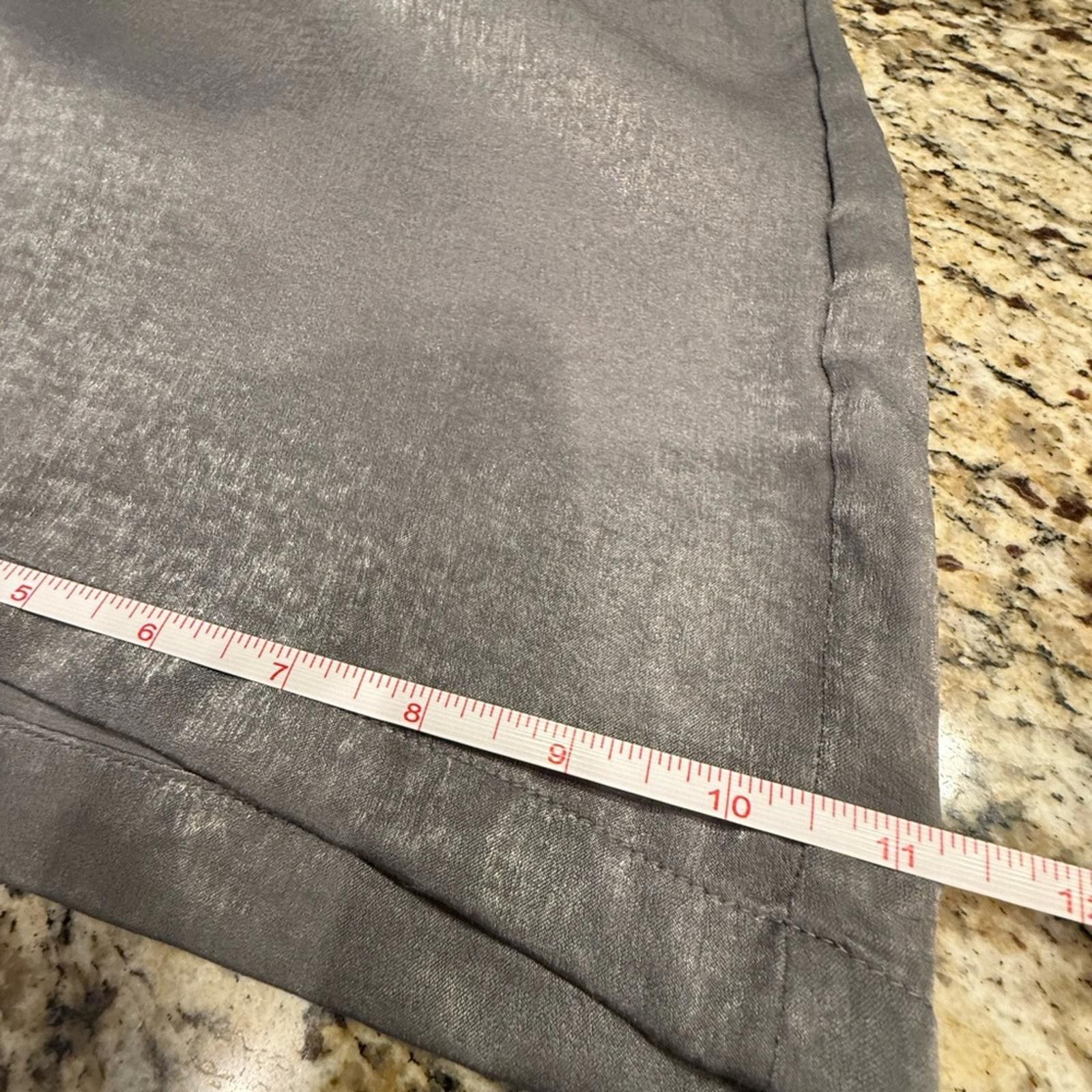 Other Outrageous Fortune shimmery silver wide leg dress pants SZ 8 Size 30" / US 8 / IT 44 - 11 Thumbnail
