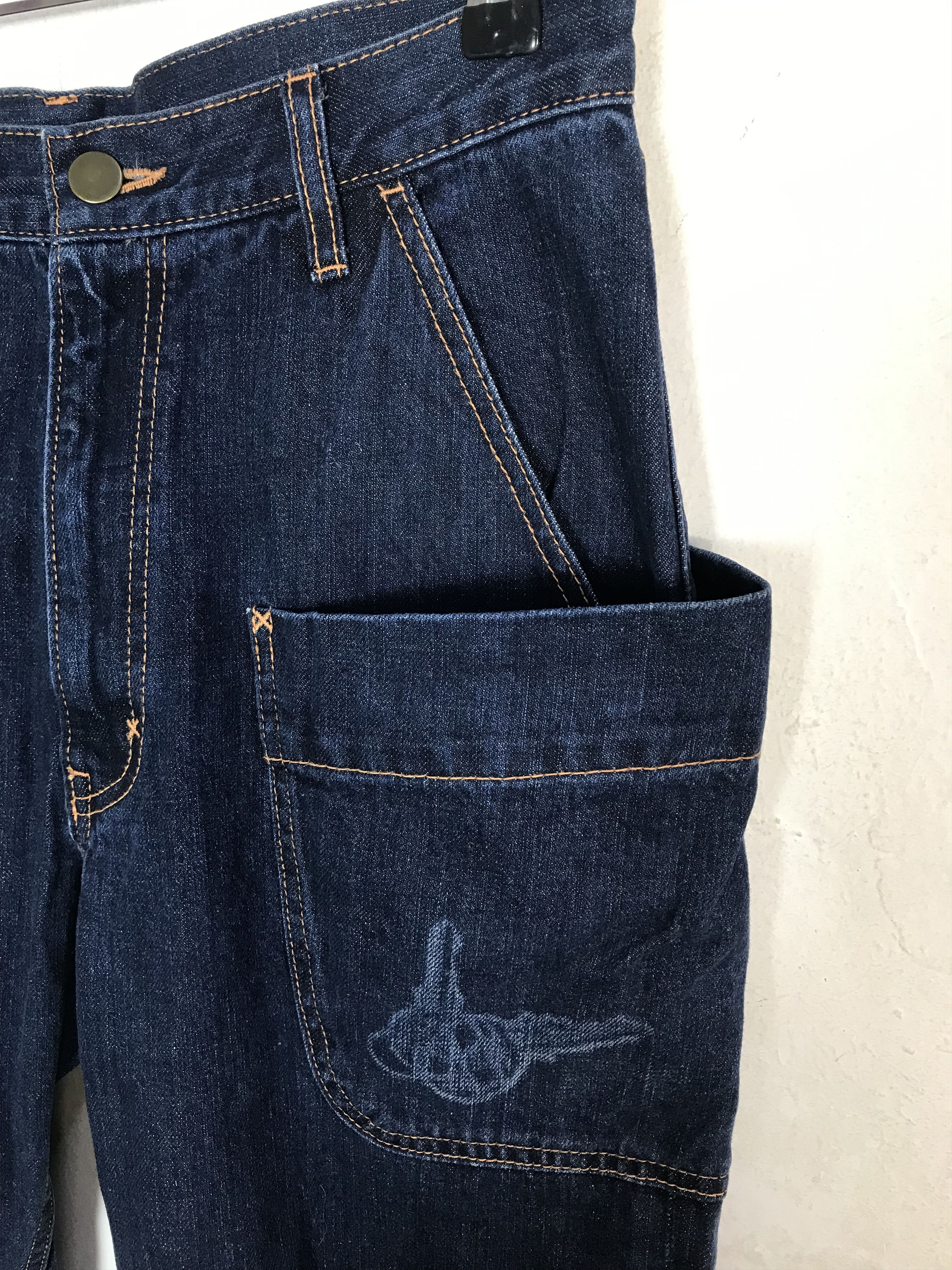 Ne-Net Rare Ne-net Issey Miyake Selvedge Indigo Denim Jeans Size 29" - 5 Thumbnail