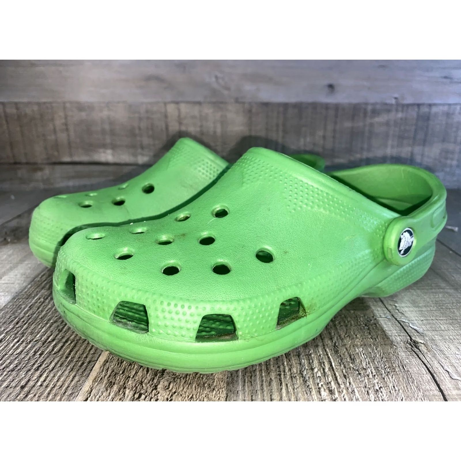 Crocs Crocs Classic Clog Slip-On Lime Womens 5 Shoes Slip-On Casual Comfort Lightweight Rubber Crocs 10001-3U4 Mens Ladies Womens Size US 7 / IT 37 - 3 Thumbnail