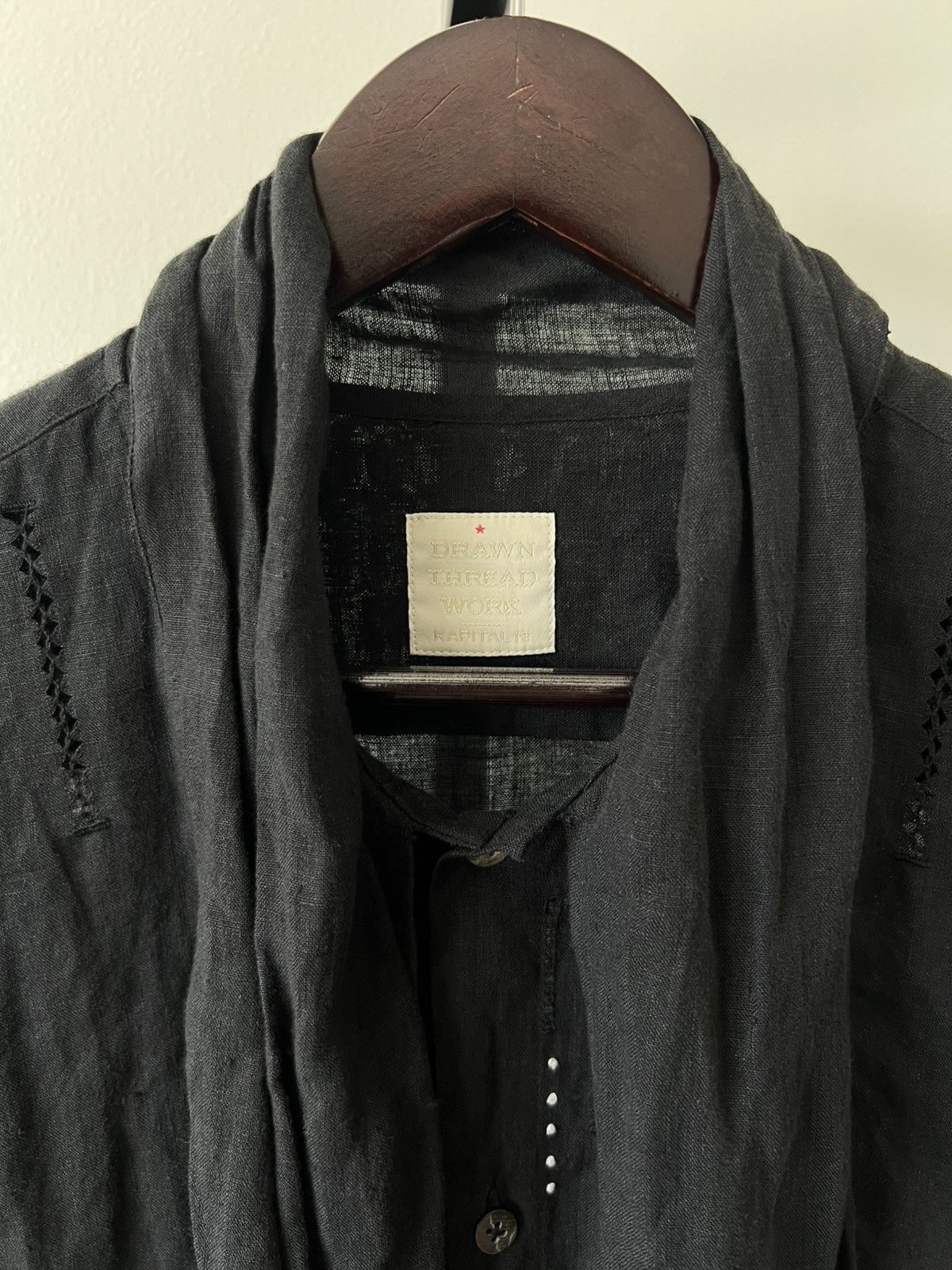 Kapital RARE! Drawn thread work shirt Size US M / EU 48-50 / 2 - 6 Thumbnail