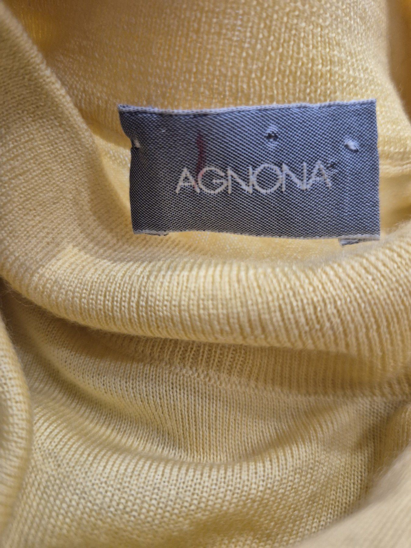 Agnona Agnona wool yellow men jumper Size US L / EU 52-54 / 3 - 4 Thumbnail