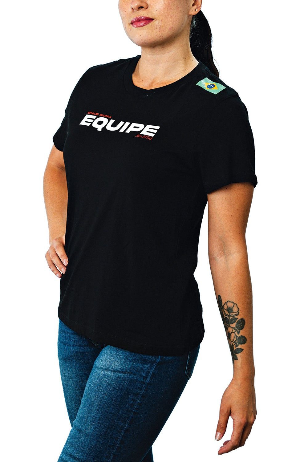 Other Gracie Barra Equipe Jiu-Jitsu T-Shirt Women’s Black Size M-L Size M / US 6-8 / IT 42-44 - 2 Thumbnail