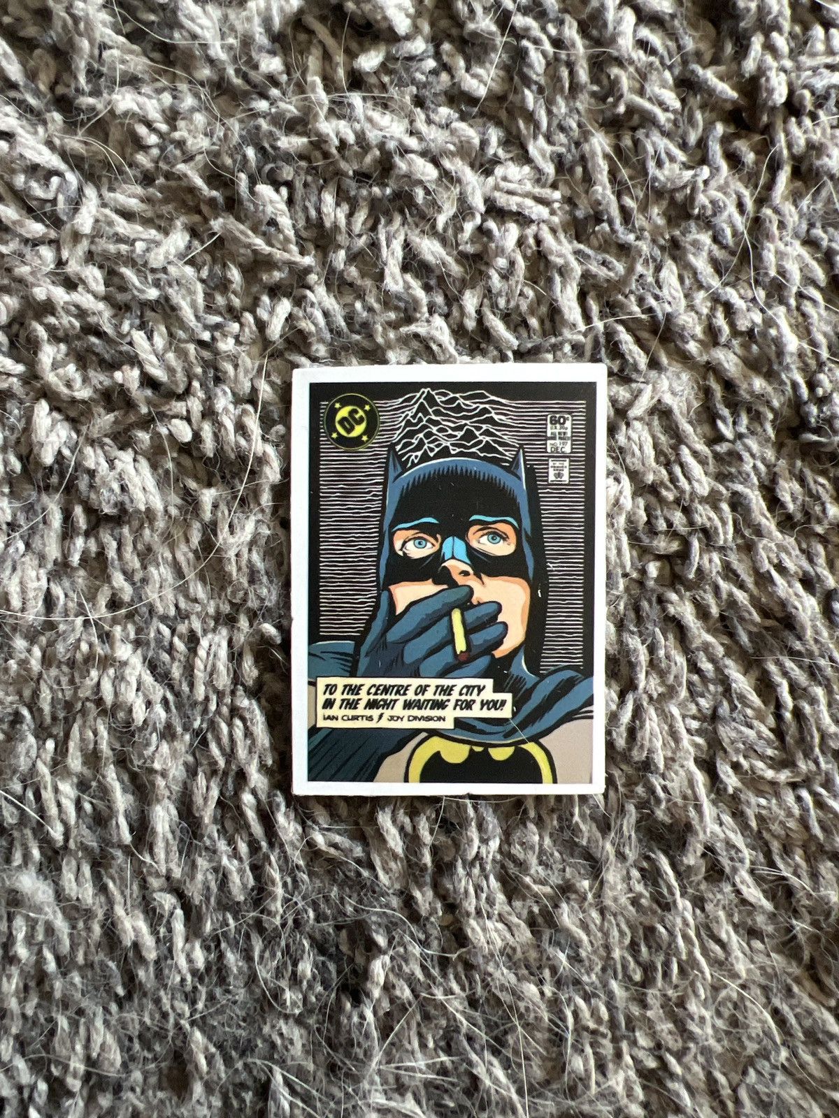 DC Comics DC Batman Joy Division Unknown Pleasures Sticker Size ONE SIZE - 1 Thumbnail