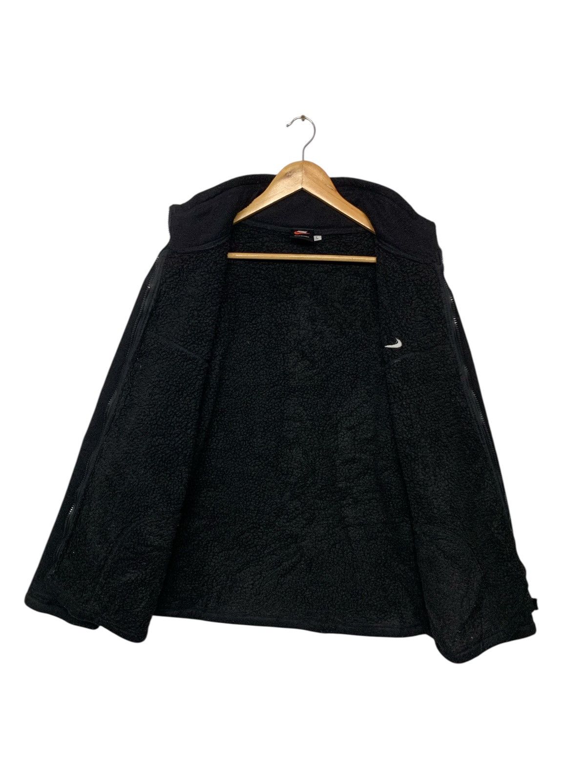 Nike × Vintage Rare Vintage 90's Nike Small Logo Fleece Zipper Down Size US L / EU 52-54 / 3 - 4 Thumbnail