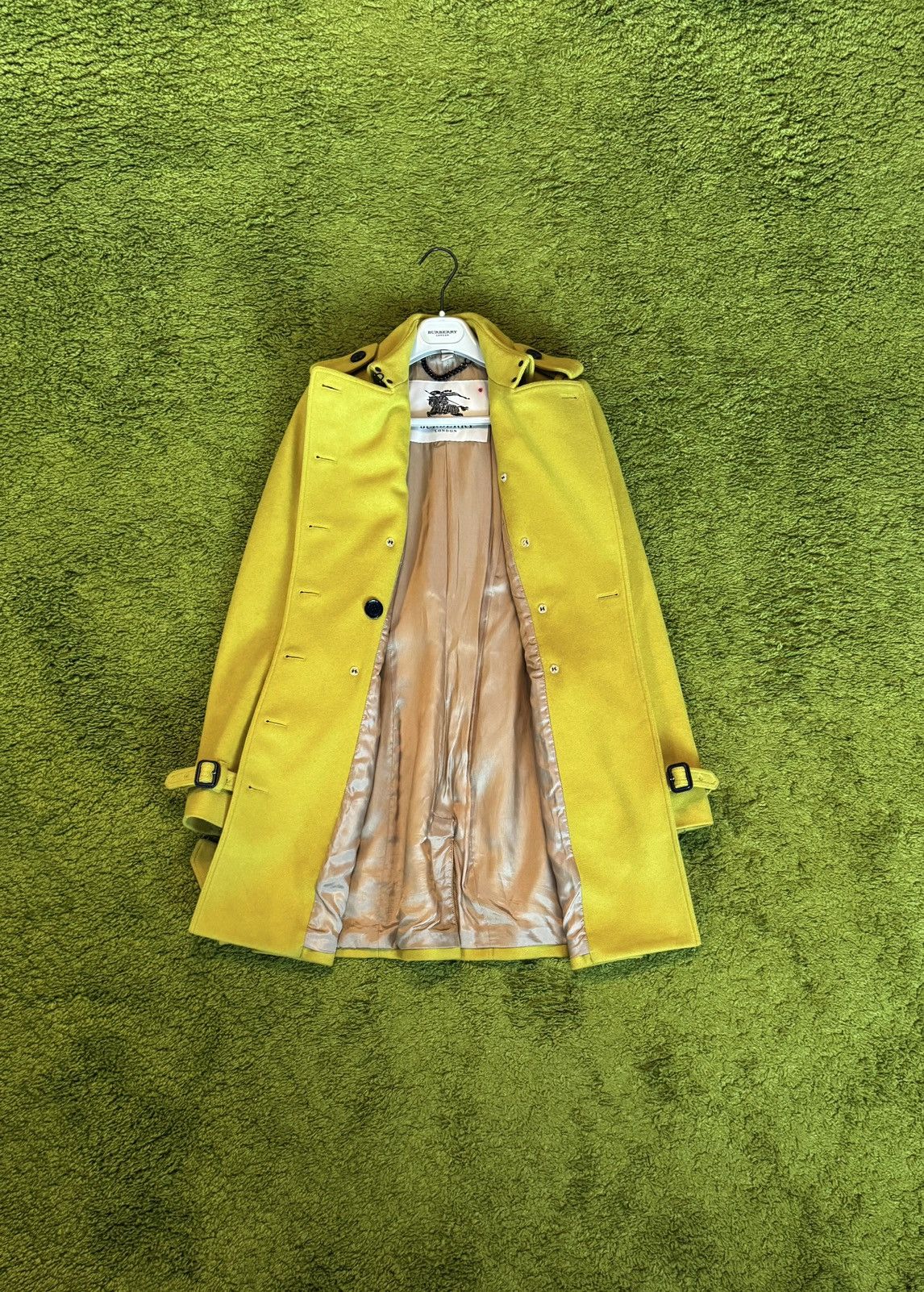 Burberry × Burberry Prorsum Burberry London wool + cashmere blend belted trench coat Size S / US 4 / IT 40 - 2 Thumbnail