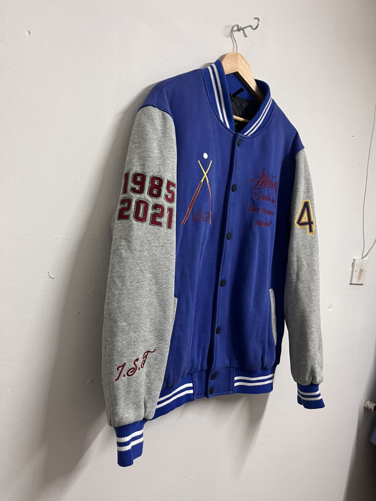 Japanese Brand stussy rip off japanese brand varsity jackets Size US L / EU 52-54 / 3 - 5 Thumbnail