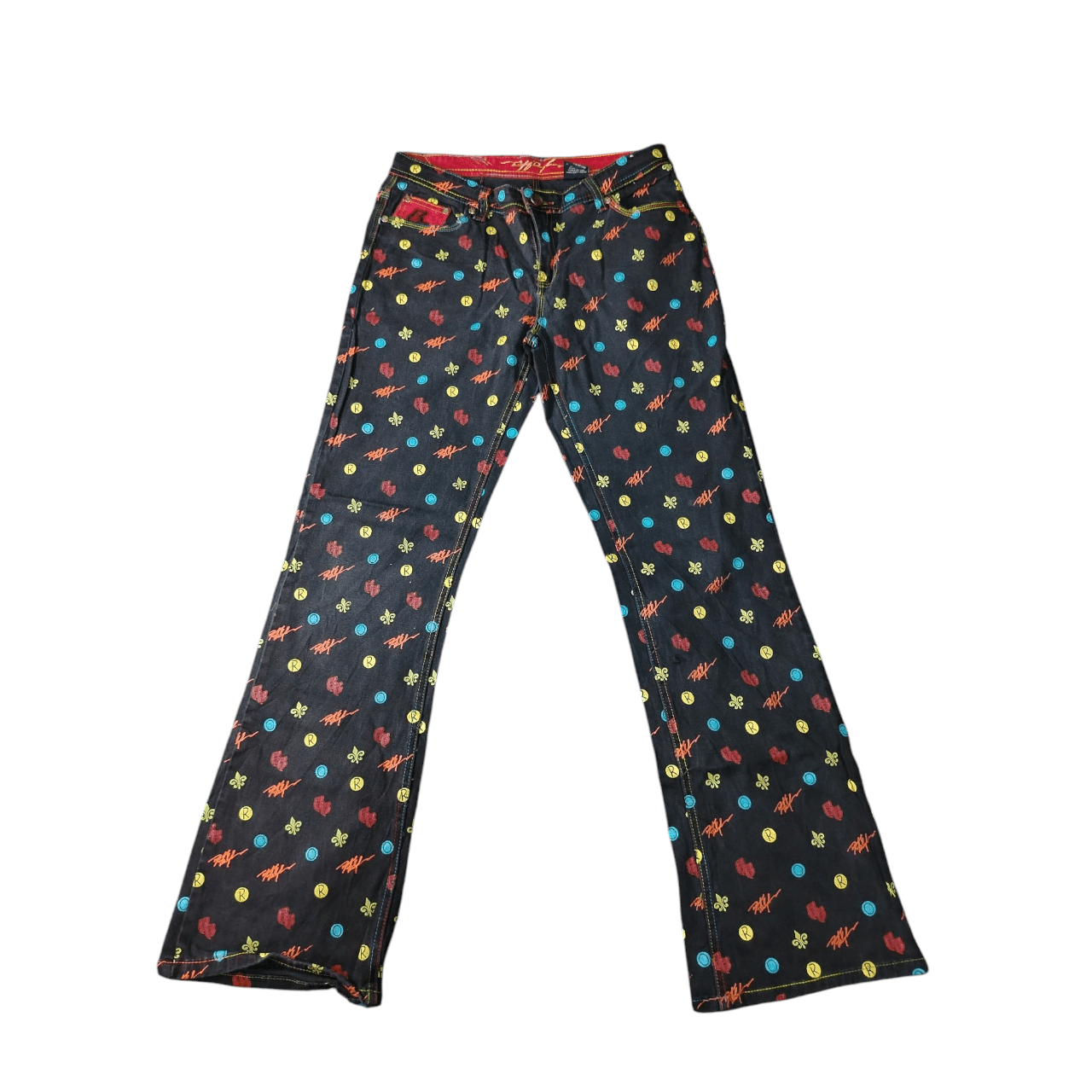 Ruff Ryders Vintage Ruff Ryders Graphic Flare Jeans Size 32" / US 10 / IT 46 - 1 Thumbnail