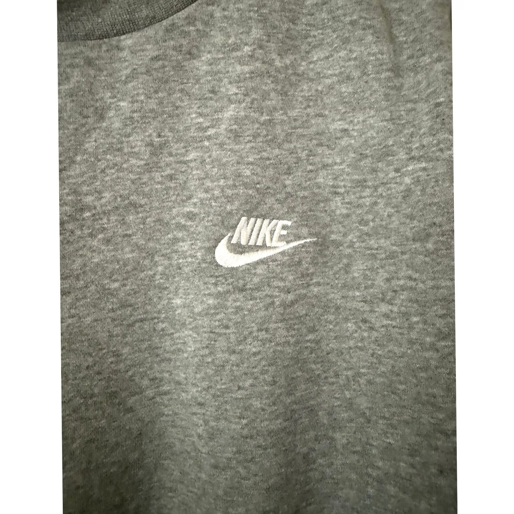 Nike Nike Unisex Gray Embroidered Logo Fleece Lined Long Sleeve Crew Neck Sweatshirt M Size US M / EU 48-50 / 2 - 3 Thumbnail