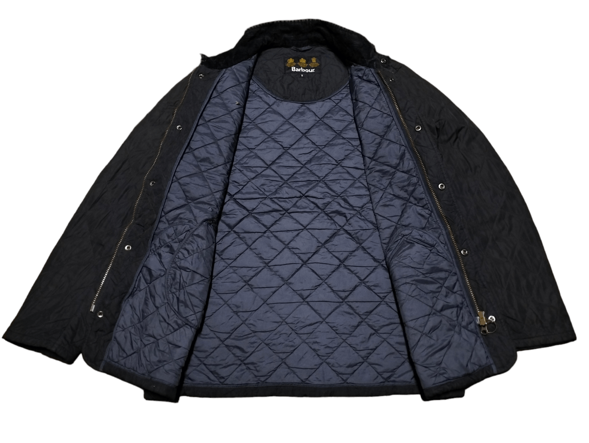 Barbour Vintage Barbour Quilted Zipper Button Jacket Sunfaded Size US M / EU 48-50 / 2 - 3 Thumbnail