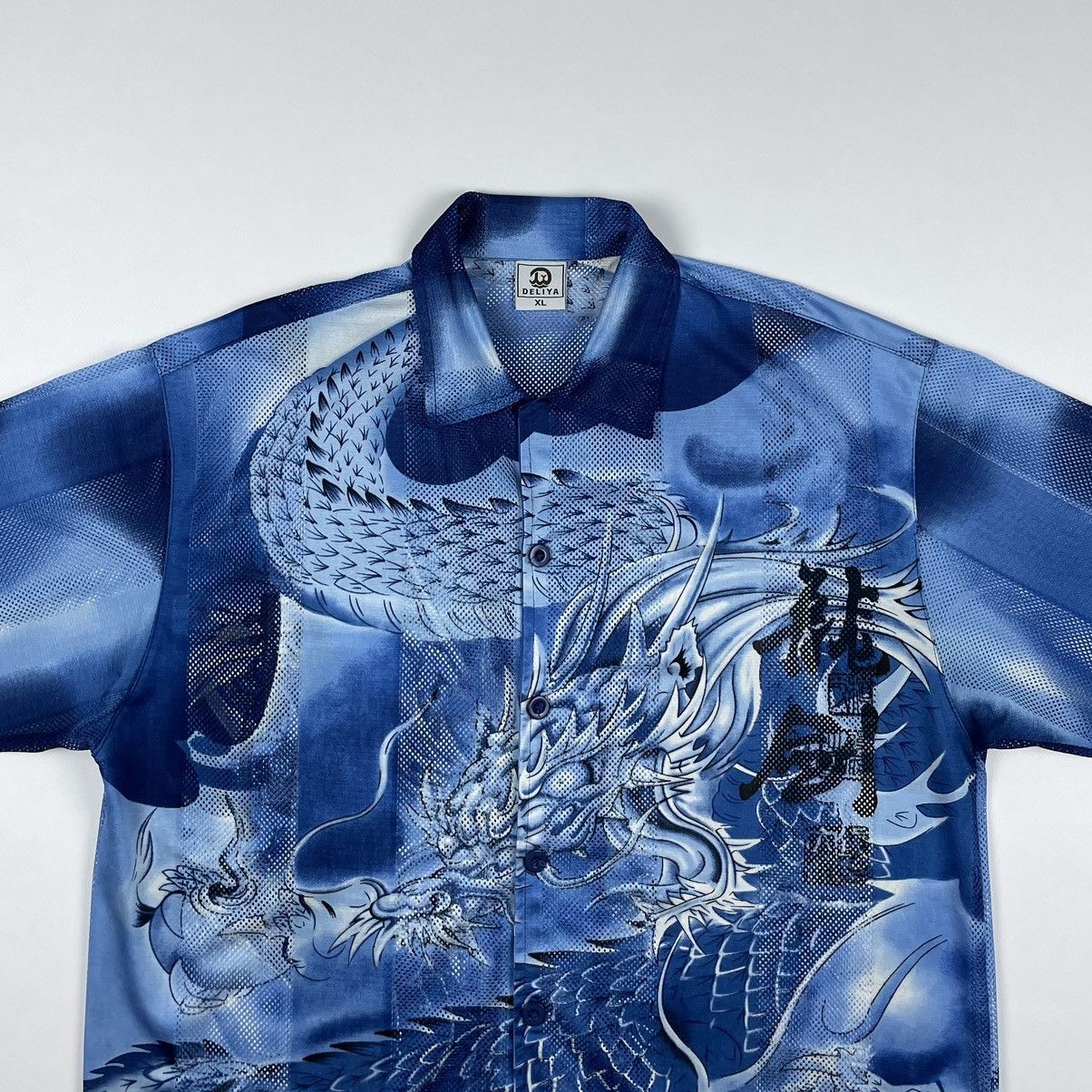 Japanese Brand Vintage Y2K Dragon Logo Button Up Shirt Japan street style Size US XL / EU 56 / 4 - 4 Thumbnail