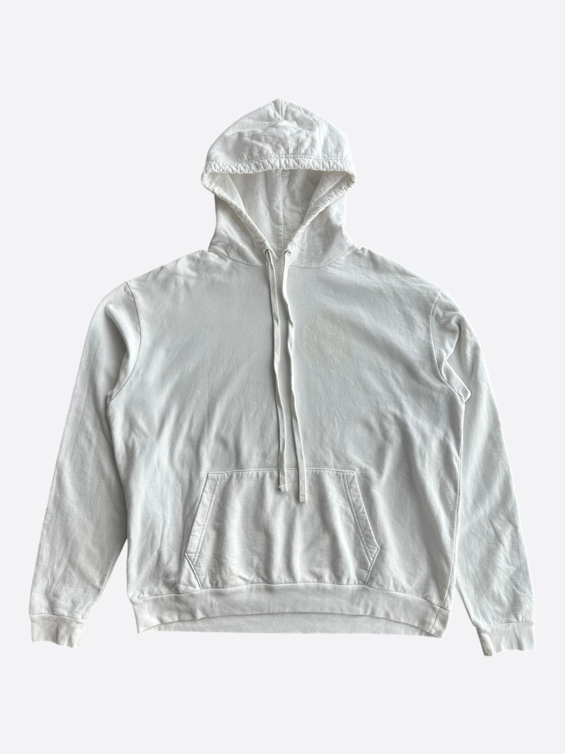 Chrome Hearts Chrome Hearts White Glow In The Dark Horseshoe Logo Hoodie Size US L / EU 52-54 / 3 - 1 Thumbnail