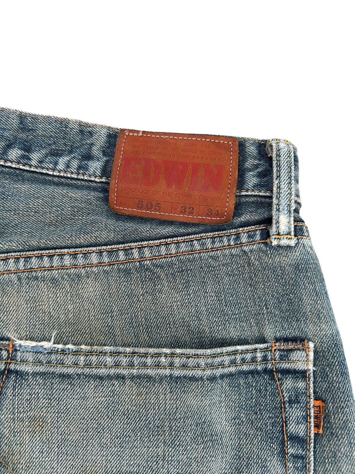 Kapital Vintage Edwin 505 Selvedge Rusty Baggy Distressed Denim jean Size US 32 / EU 48 - 12 Thumbnail