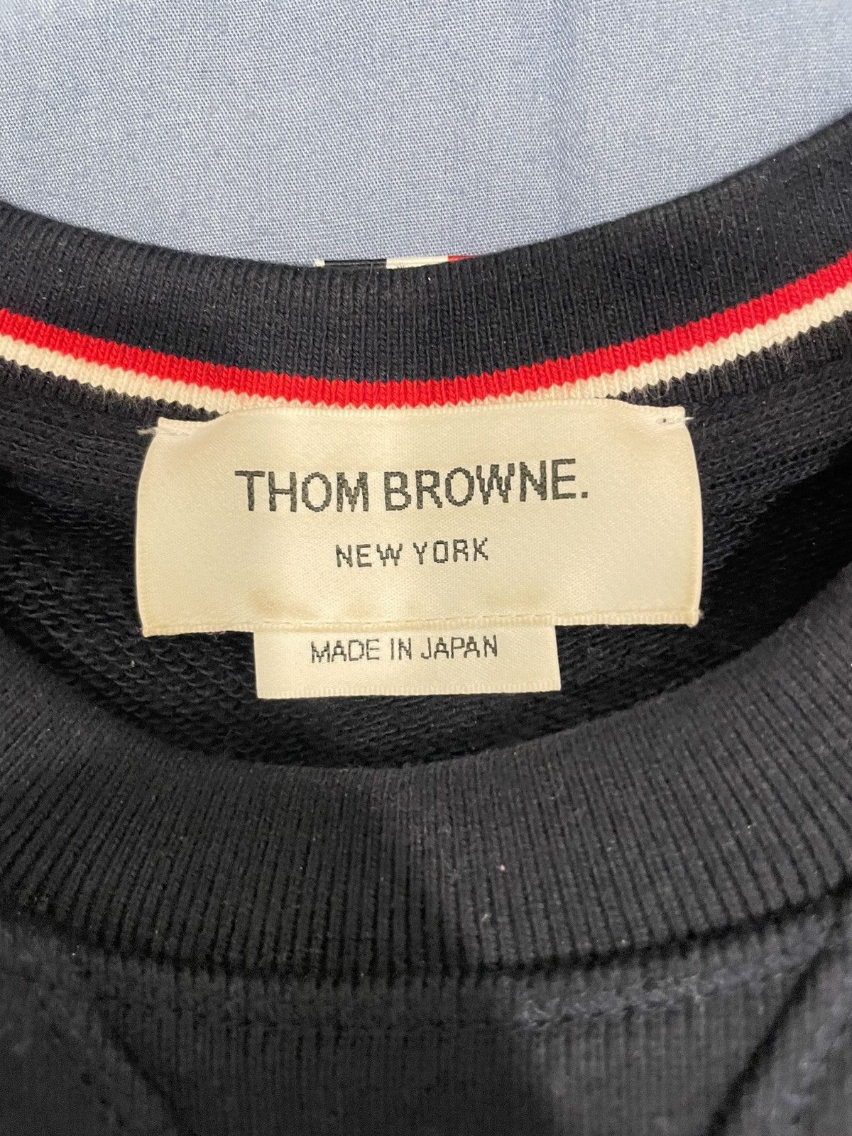 Thom Browne Thom Browne Classic Loopback 4-Bar Sweatshirt Size US M / EU 48-50 / 2 - 11 Thumbnail