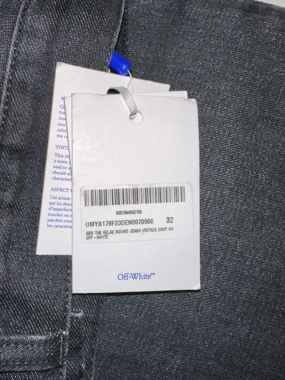 Off-White Off-White Arrows Tab Relax Round Jeans in Vintage Grey Size US 32 / EU 48 - 8 Thumbnail