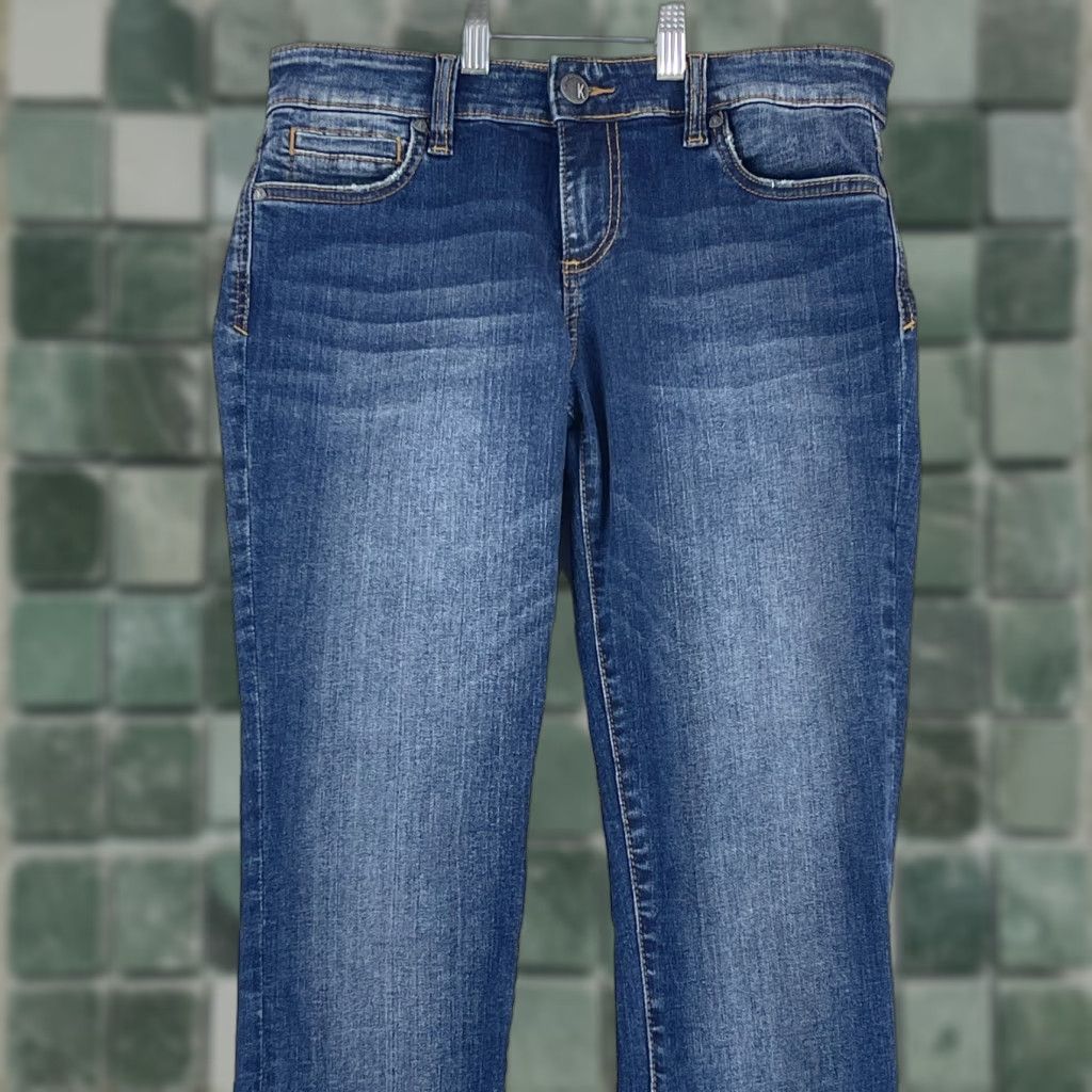 Vintage KUT from the Kloth Toothpick Skinny Jeans Womens Size 4 Blue Denim Mid-Rise Jeans Size 27" / US 4 / IT 40 - 1 Thumbnail