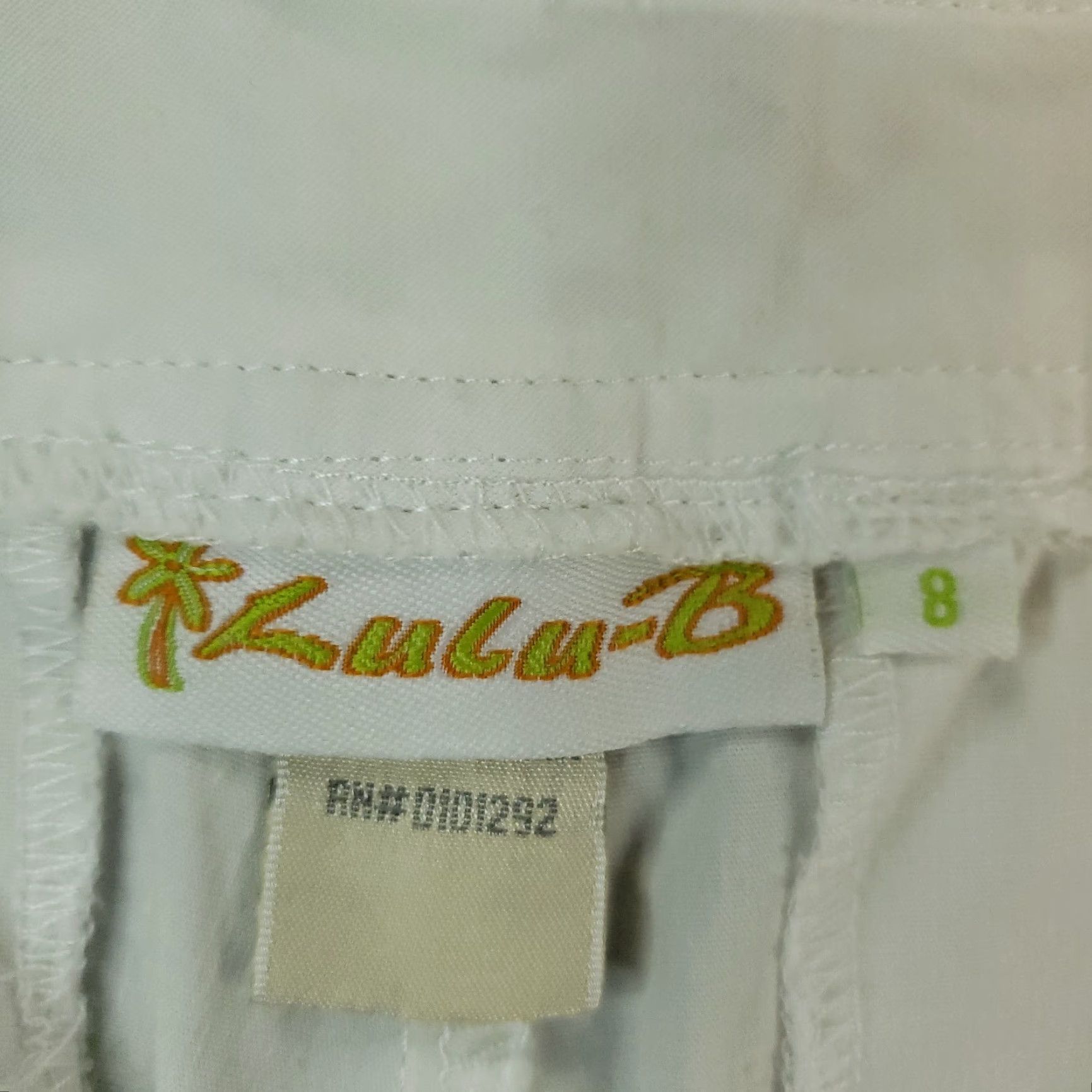 Vintage Lulu-B Womens Capri Pants White Extra Large XL Seahorse Size 30" / US 8 / IT 44 - 7 Thumbnail
