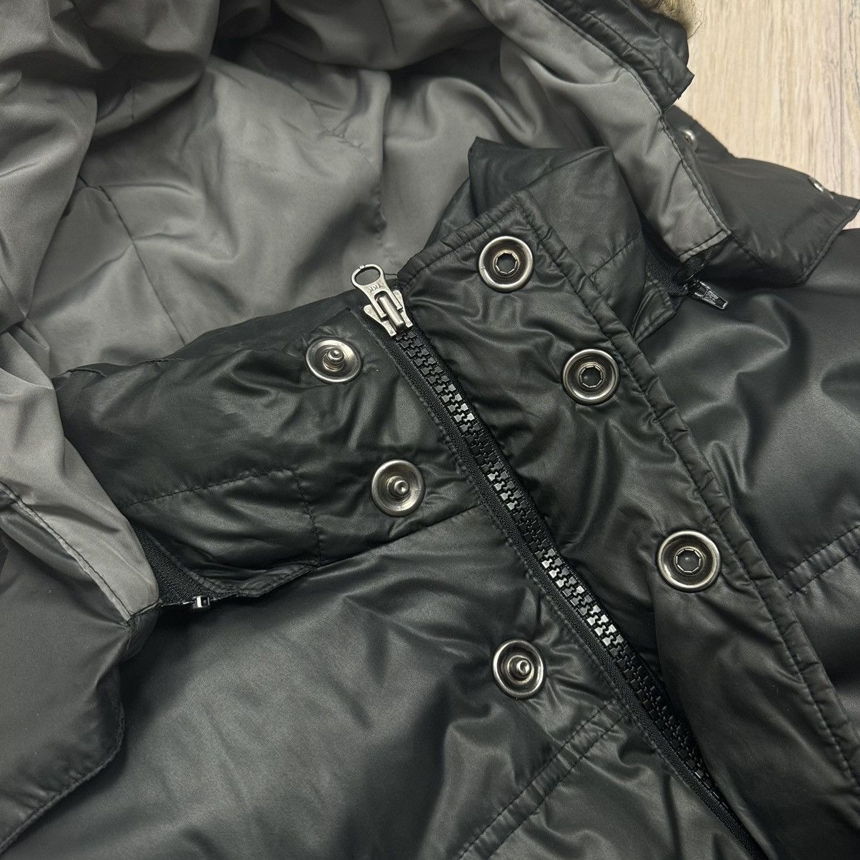 Fila Vintage Fila Rare Y2K Fur Drill Down Filled Puffer Jacket Size US M / EU 48-50 / 2 - 7 Thumbnail