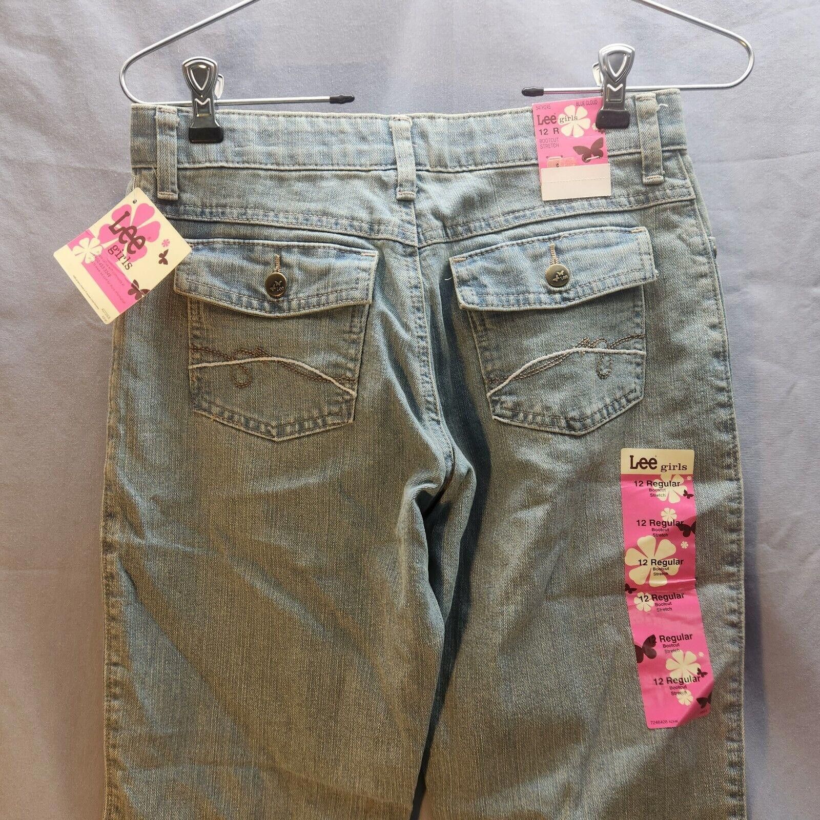 Lee Lee Girls Bootcut Stretch Jeans Size 12 Regular NWT Size 24" / US 00 / IT 34 - 7 Thumbnail