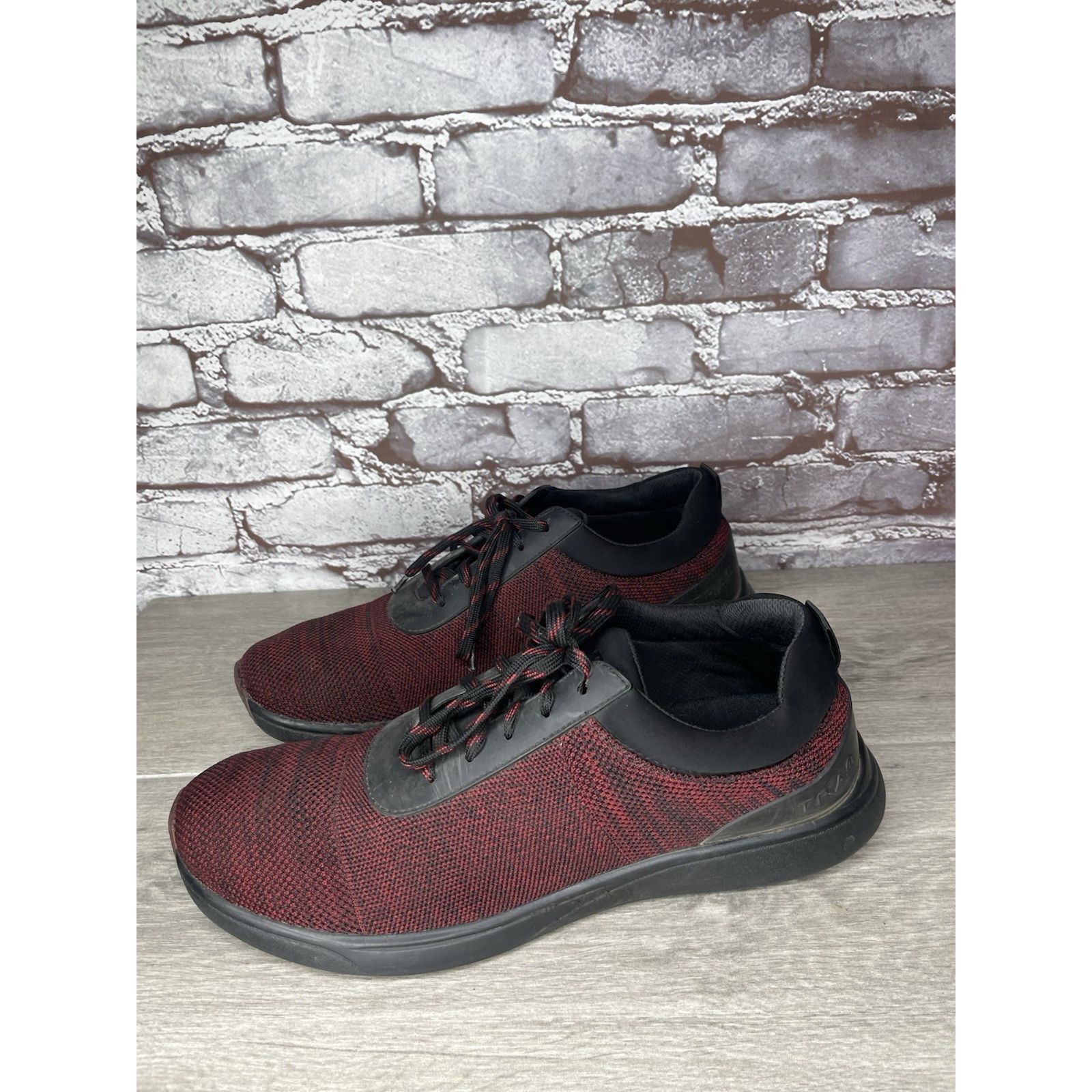 Allegri Alegria Traq Burgundy Black Fabric Lace Up Athletic Casual S Size US 11.5 / EU 44-45 - 17 Thumbnail