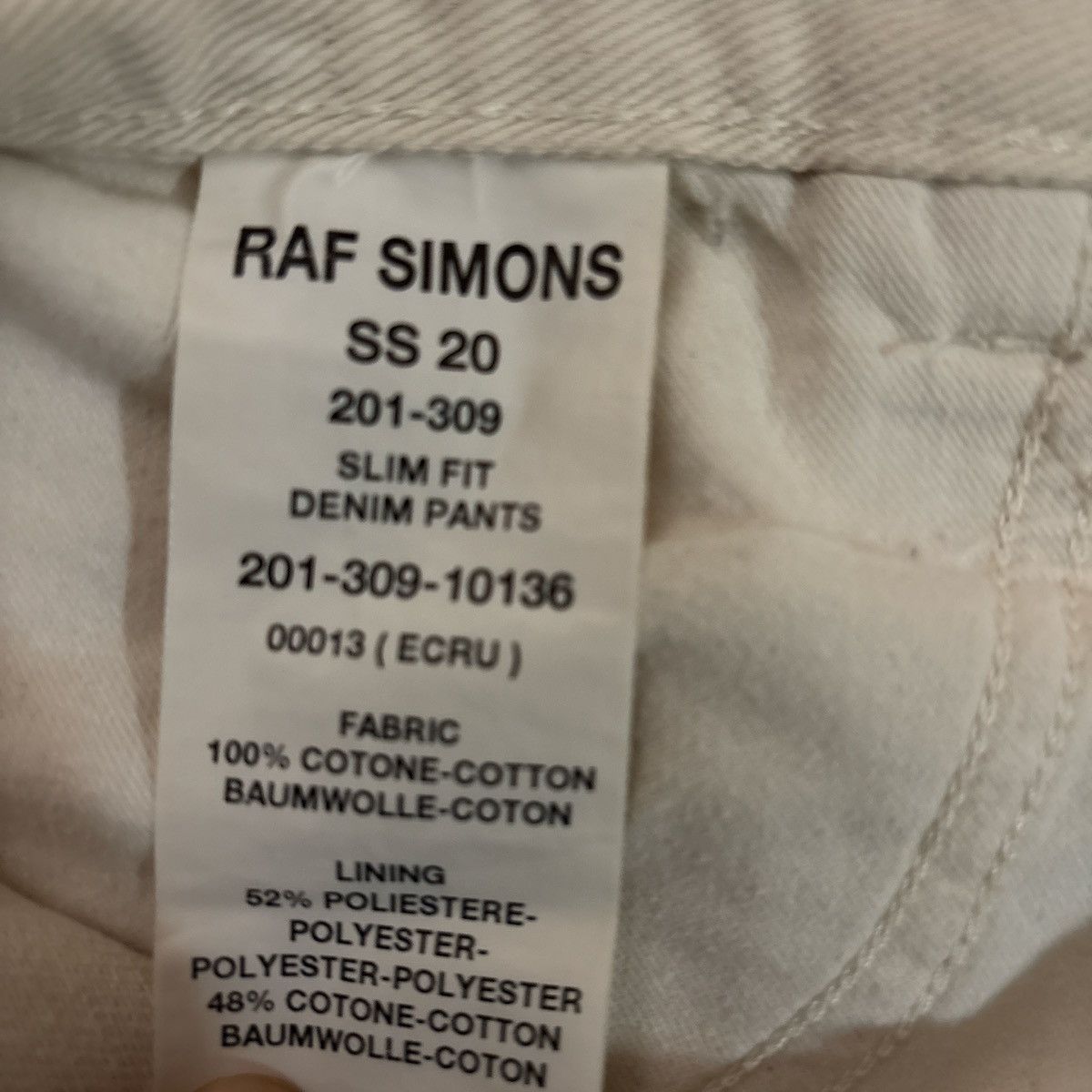 Raf Simons Raf Simons support lab slim denim Size US 30 / EU 46 - 3 Thumbnail