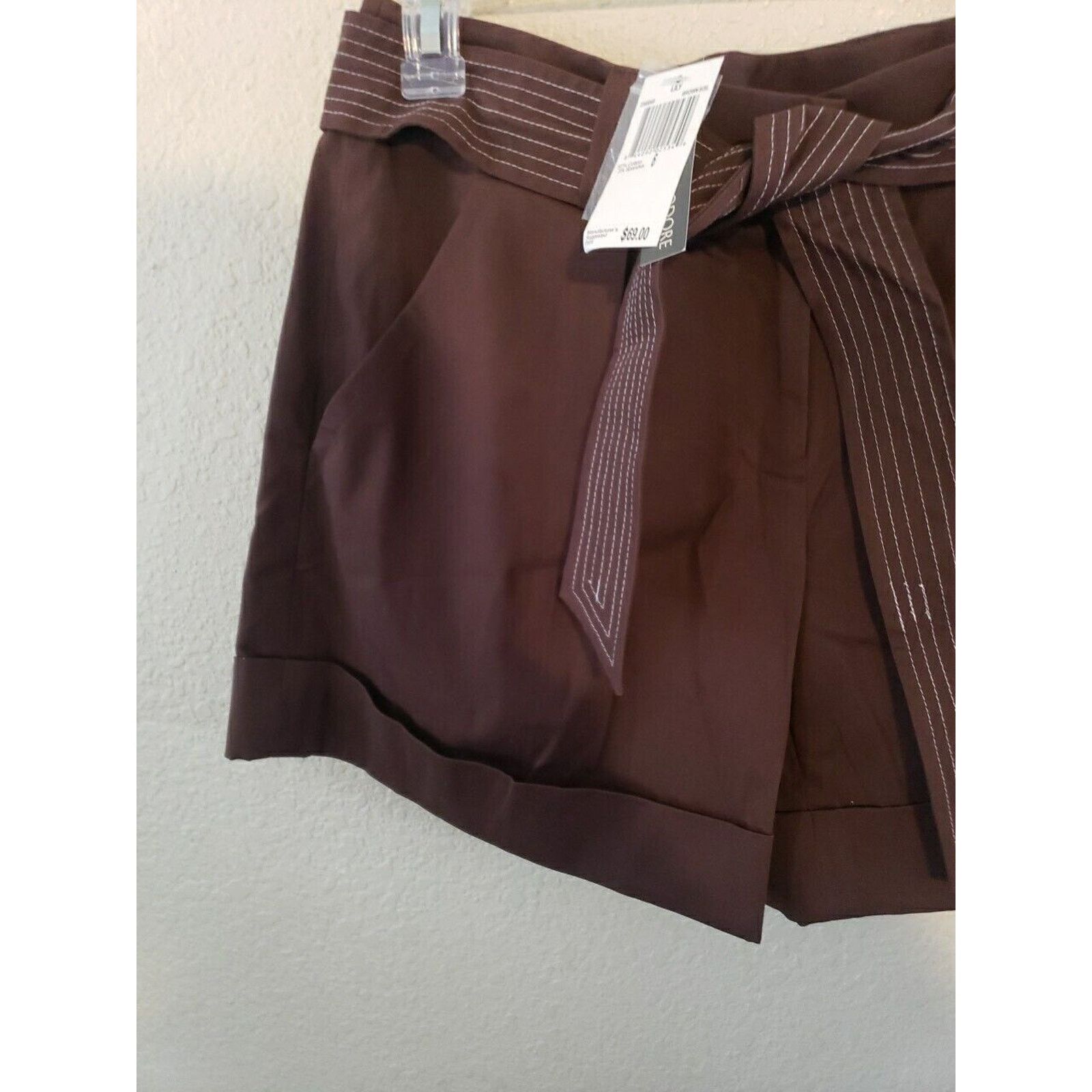 Other Chelsea Theodore Womens Size 6 Brown High Rise Shorts Size 28" / US 6 / IT 42 - 8 Thumbnail