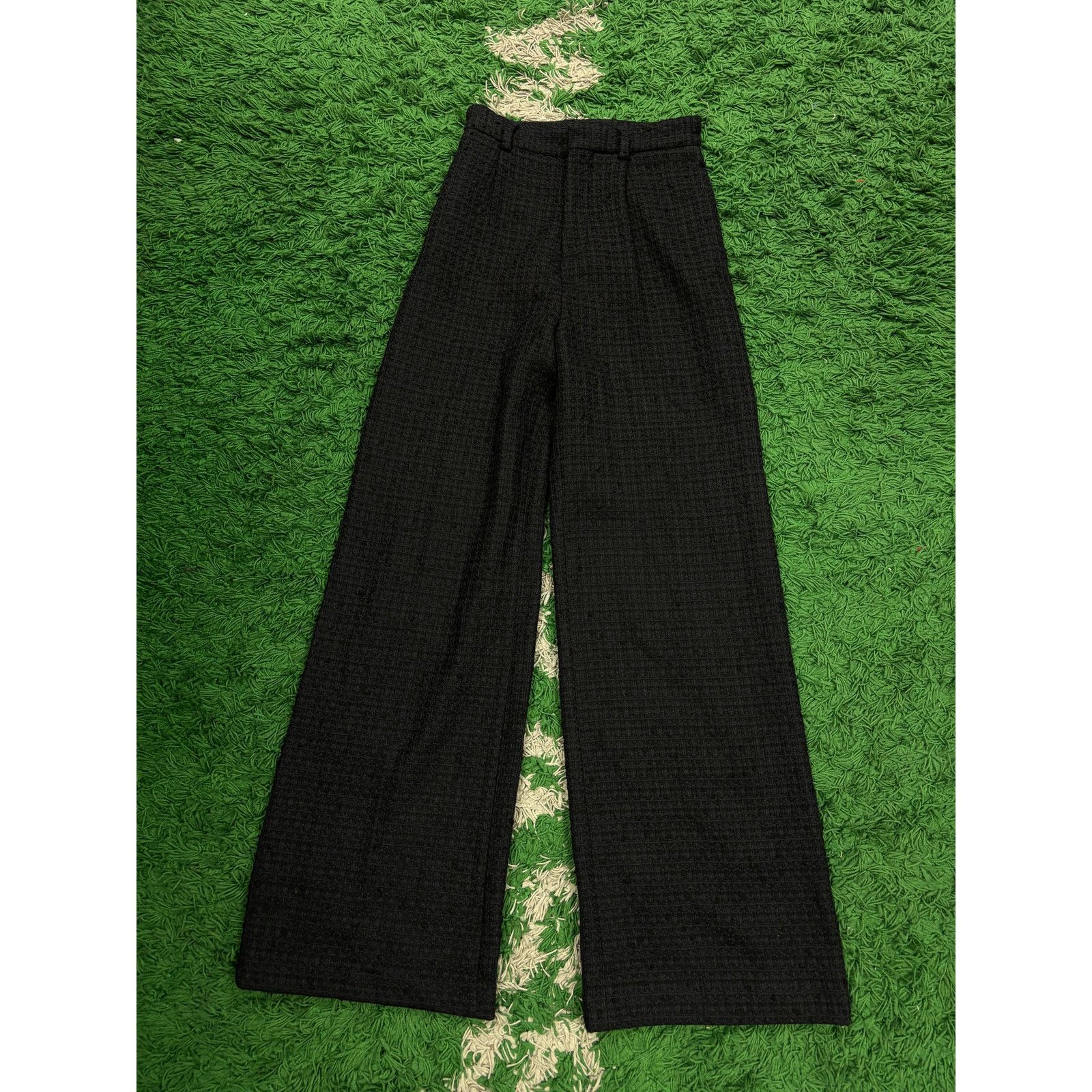 Amiri Amiri Flare Suit Pants Navy Knitted 40 (Small) Used Size 27" / US 4 / IT 40 - 1 Thumbnail