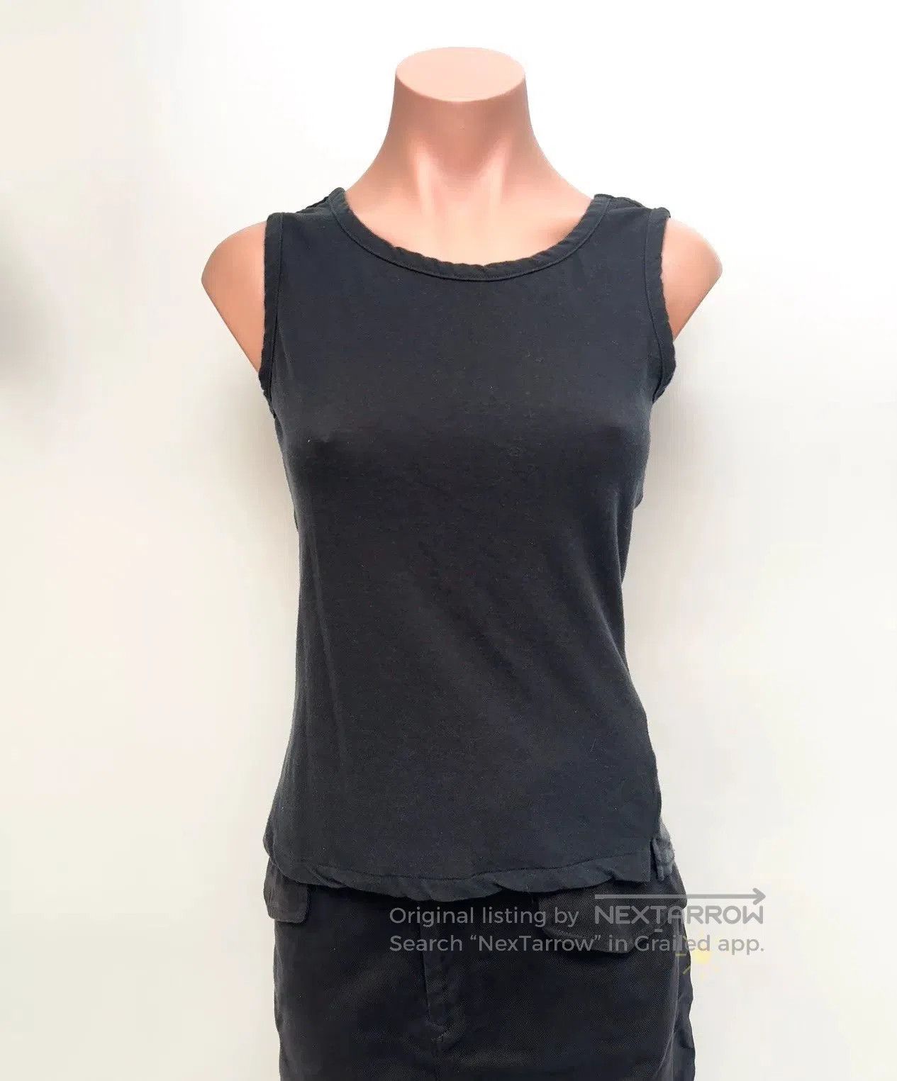 Y's Yohji Yamamoto Sheer Black Vest Top. Size M / US 6-8 / IT 42-44 - 3 Thumbnail
