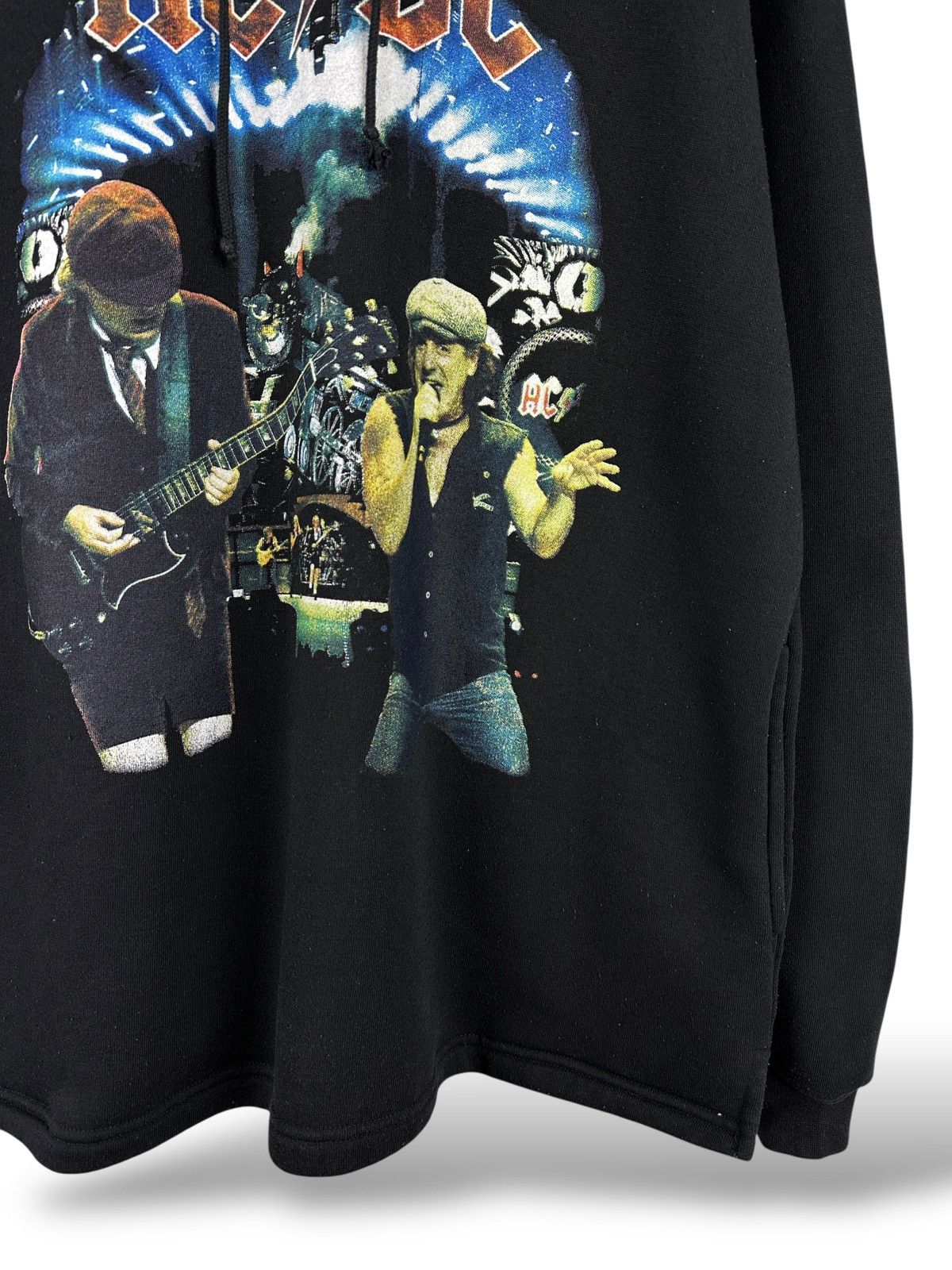 AC/DC Vintage AC/DC Black Ice Double Sided Graphic Band Hoodie Size US XL / EU 56 / 4 - 4 Thumbnail