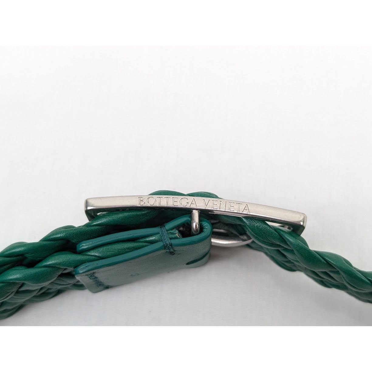 Bottega Veneta o1rshd1 Size: S / Intreccio Paper Belt in Racing Green Size ONE SIZE - 14 Thumbnail