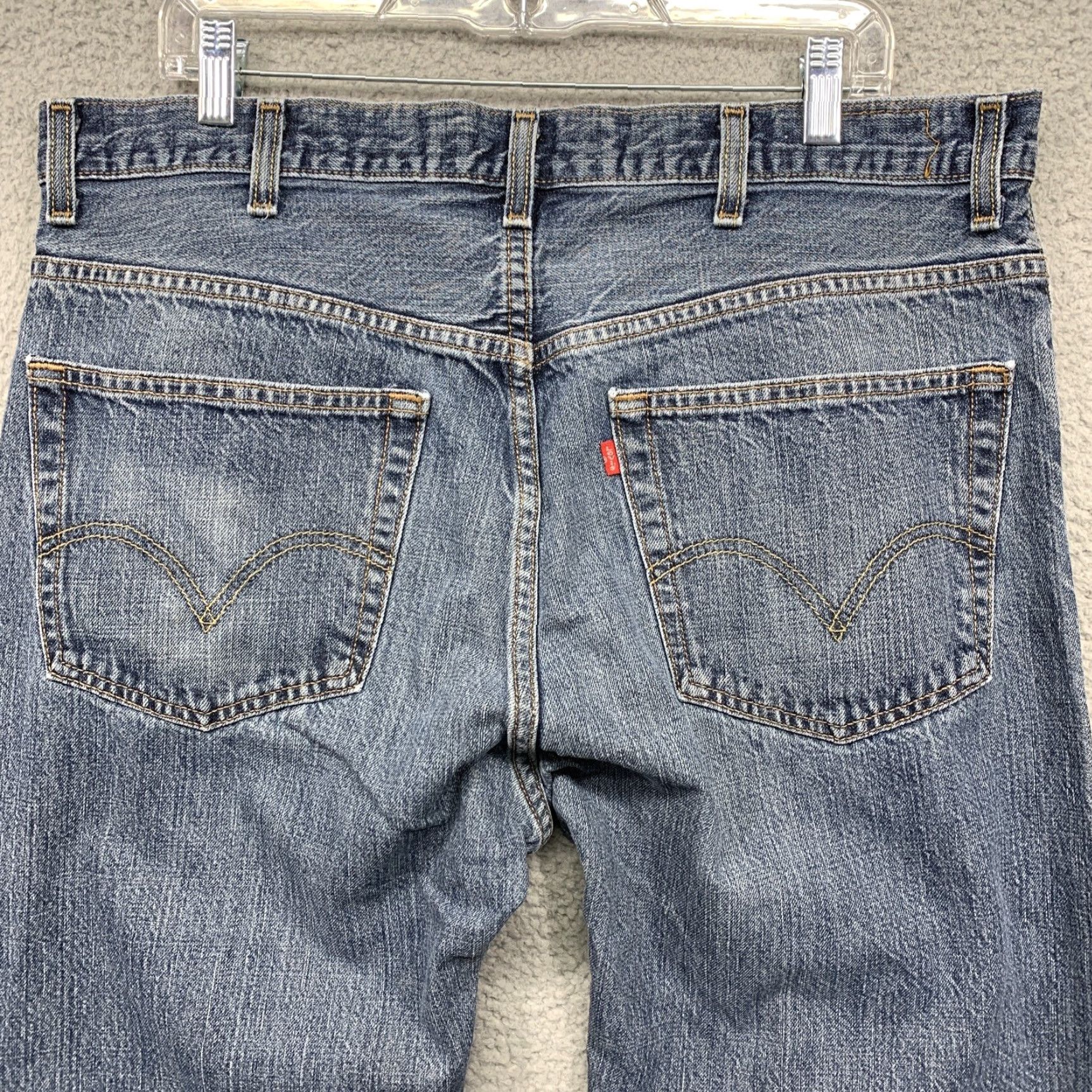 Levi's Levi's Jeans 557 Bootcut Relaxed 38W x 25.5L Regular Men Blue Medium Wash Size US 38 / EU 54 - 5 Thumbnail