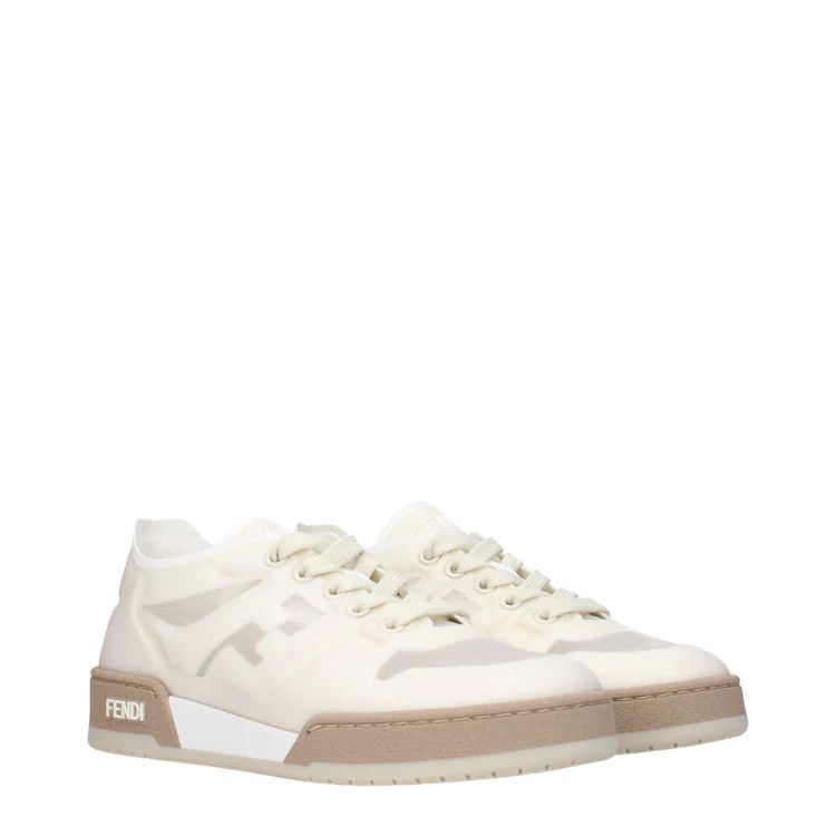 Fendi ob1o1e1124 Net Sneakers in Beige Size US 5.5 / IT 35.5 - 2 Thumbnail
