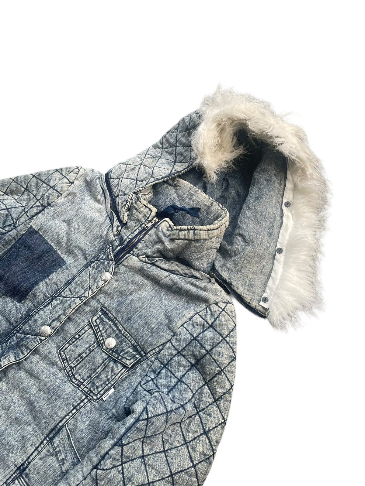 Japanese Brand Backs Denim Parka Jacket Size S / US 4 / IT 40 - 2 Thumbnail